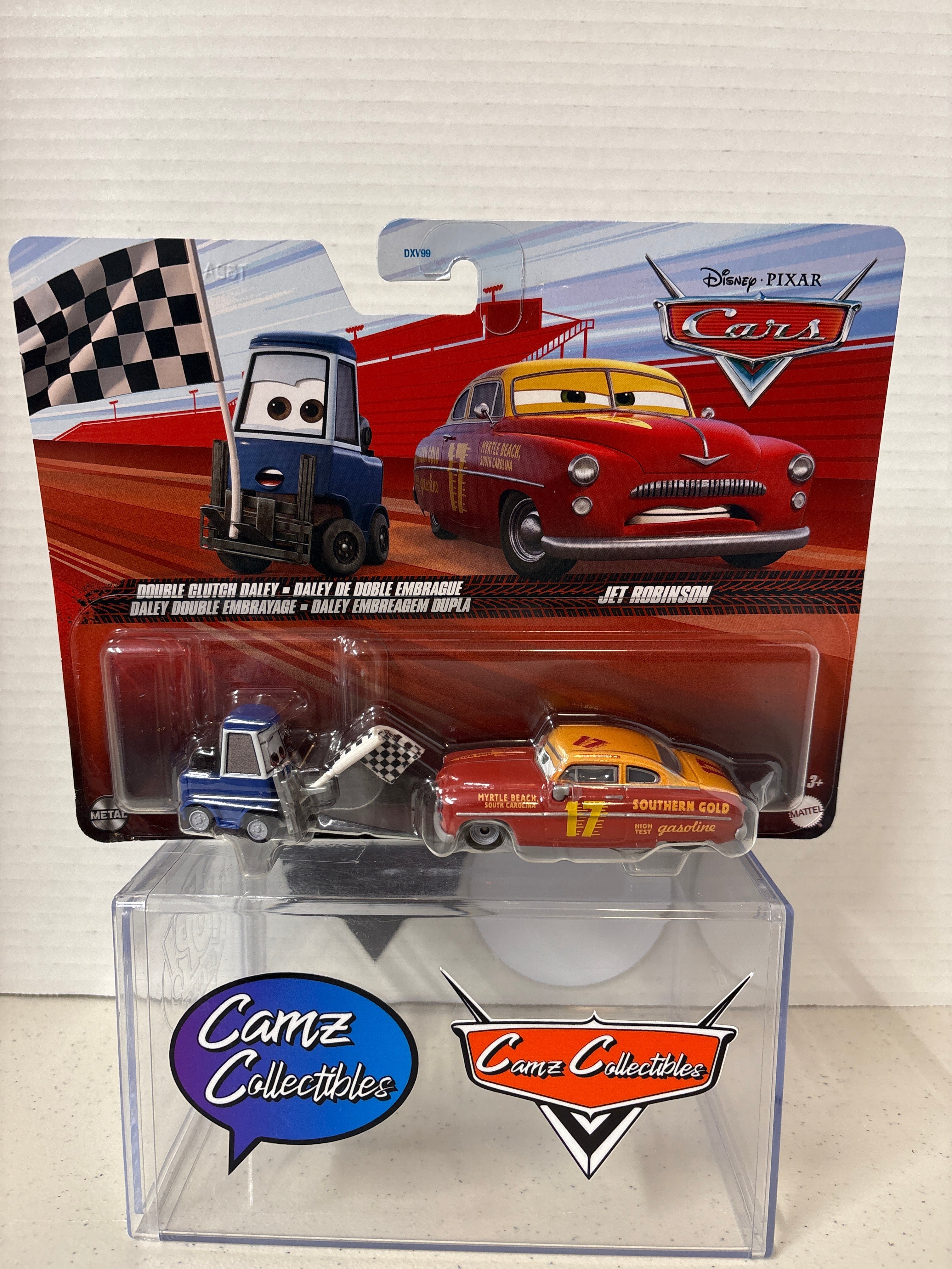 Disney Pixar Cars 2-pack Double Clutch Daley & Jet Robinson