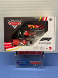 Disney Pixar Cars Formula 1 Special Edition Lightning McQueen, Francesco Bernoulli and Alex Machino