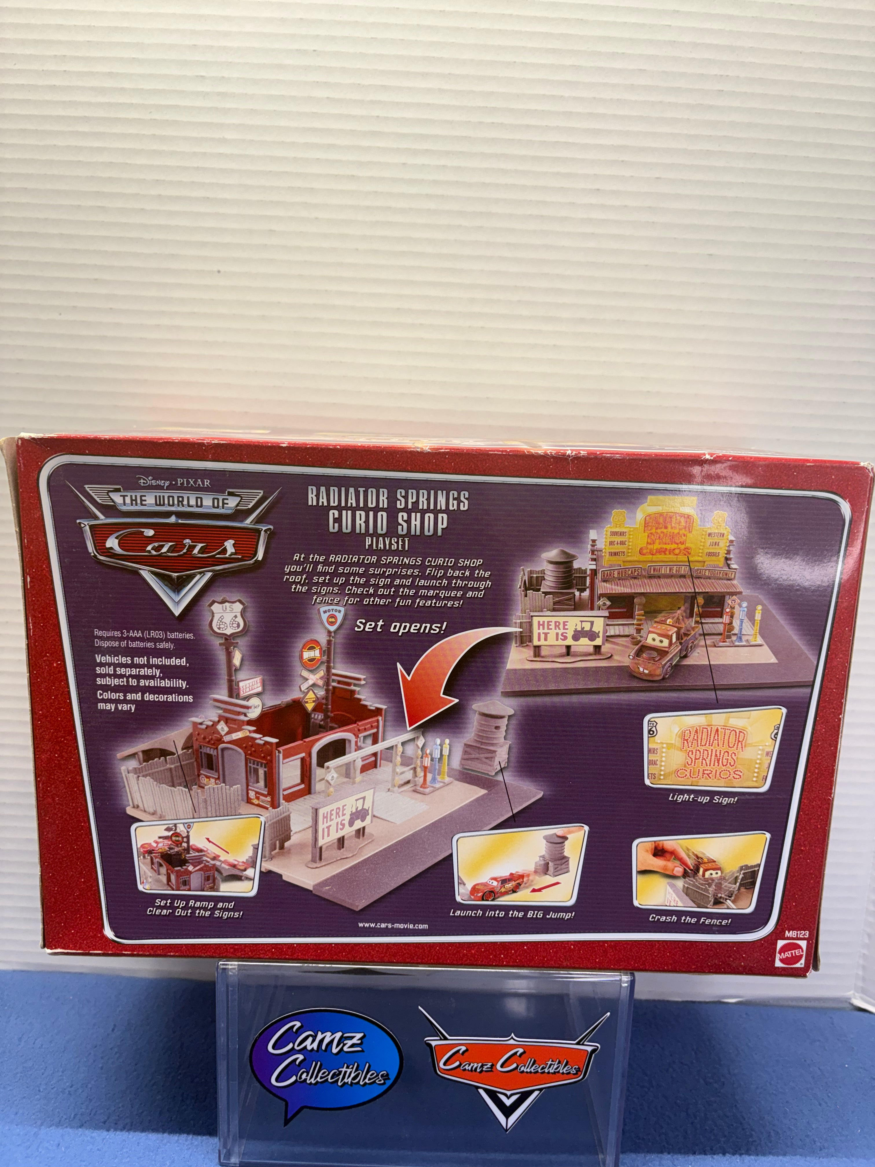 Disney Pixar Cars World of Cars Radiator Springs Curio Shop Toys R Us Exclusive Playset (sealed)