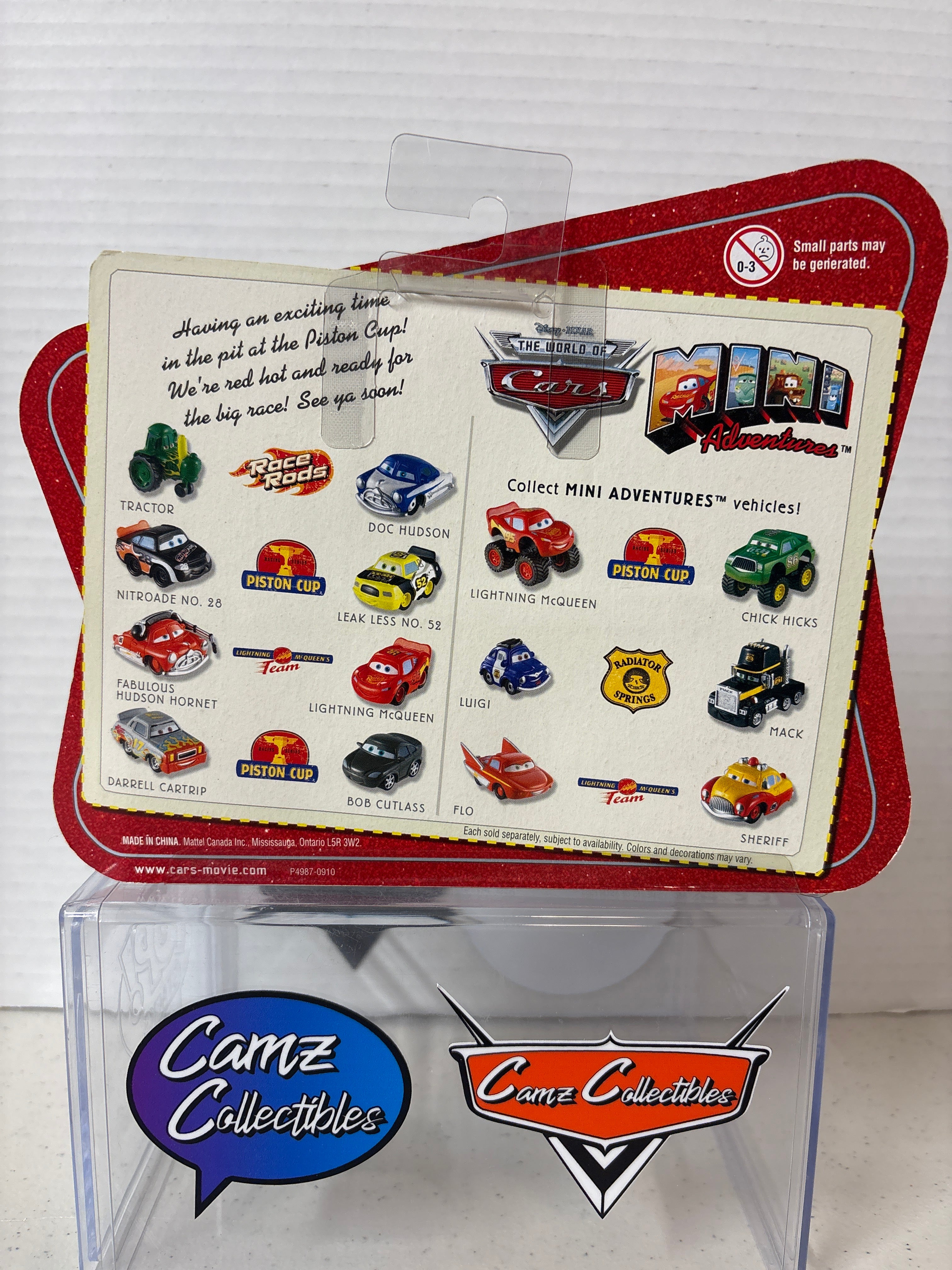 Disney Pixar Cars Mini Adventures Lightning McQueen's Team Flo & Sheriff