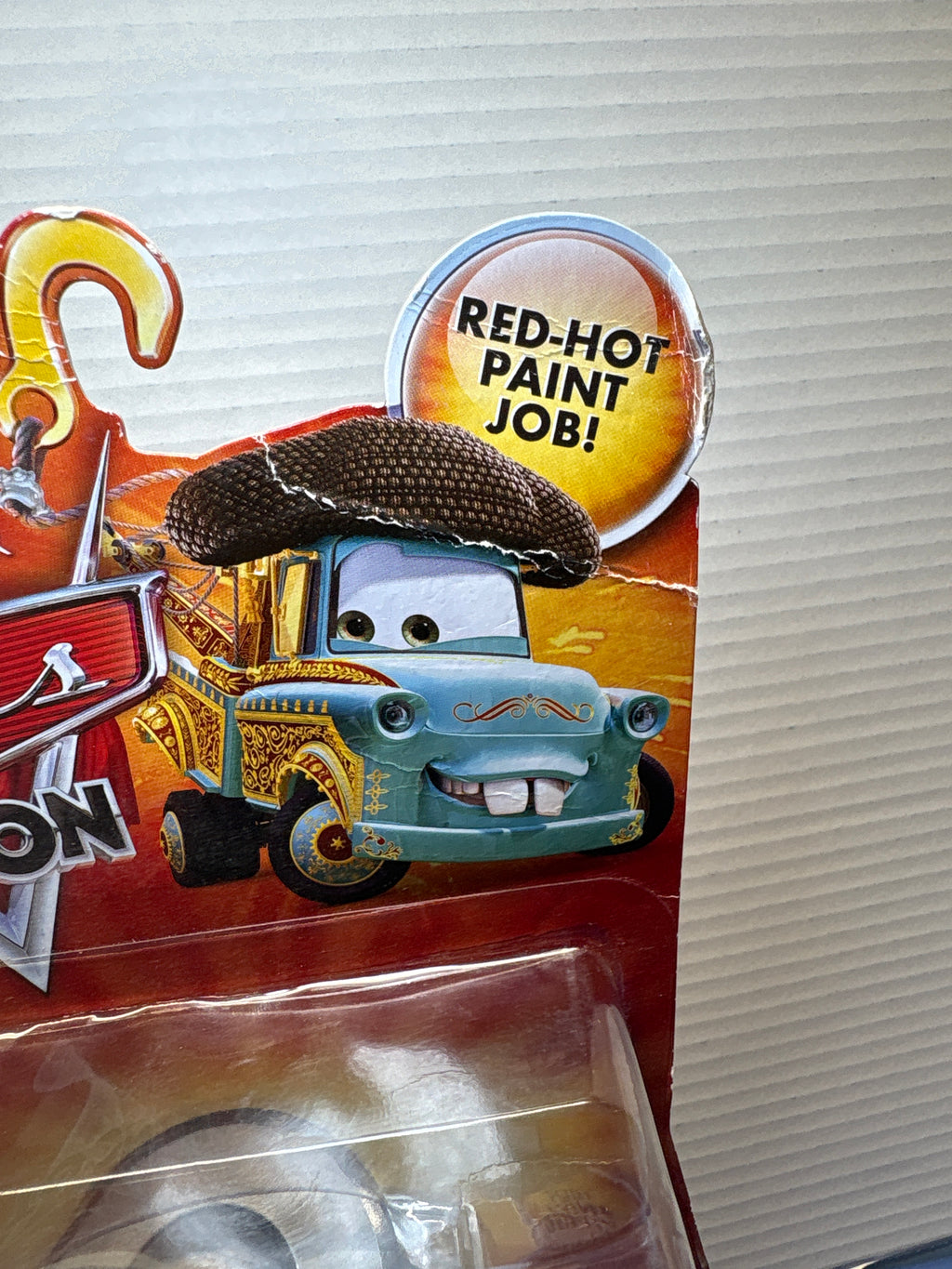 Disney Pixar Cars Toon Delux Padre - creased card at top