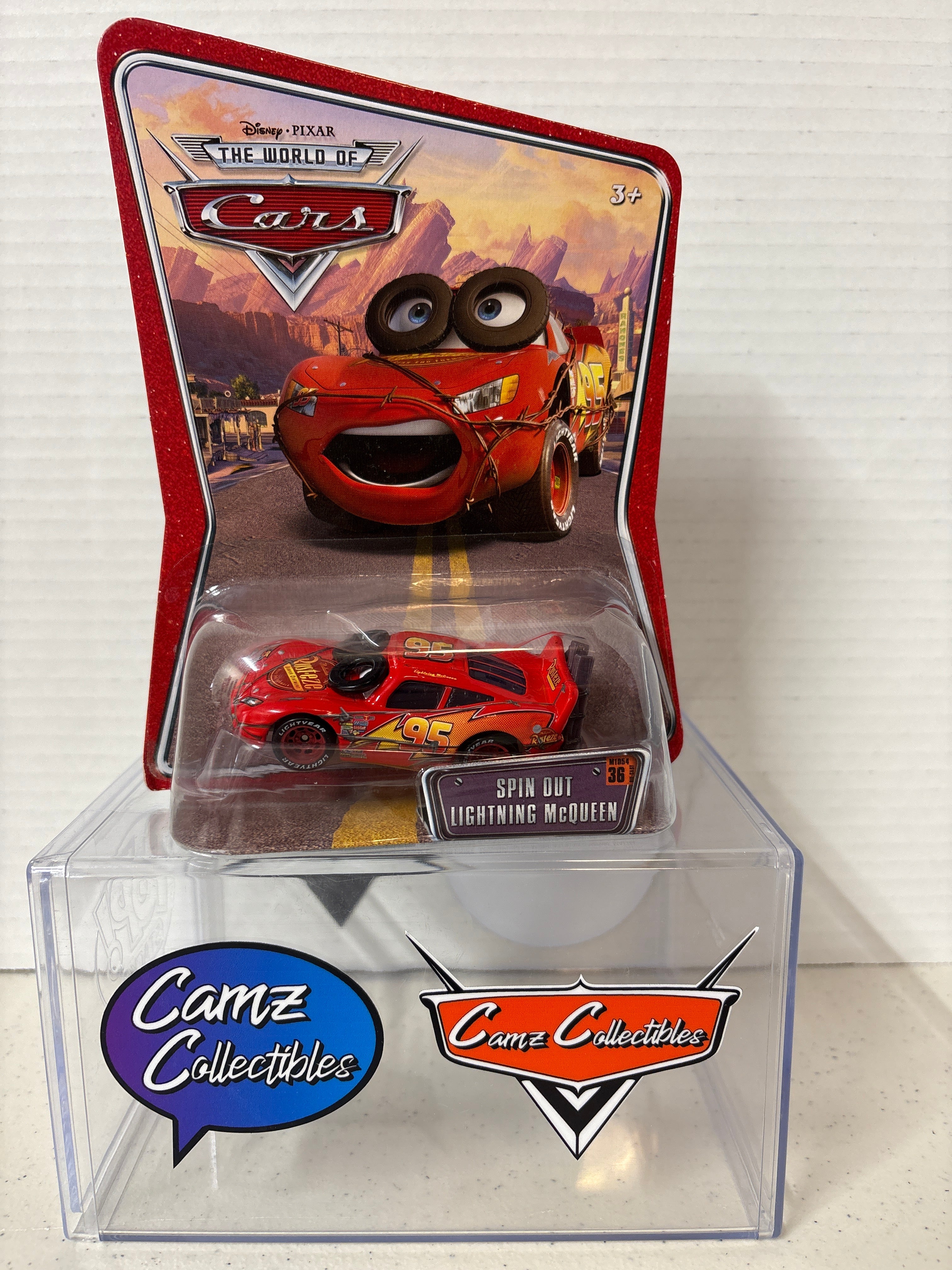 Disney Pixar World of Cars Spin Out Lightning McQueen