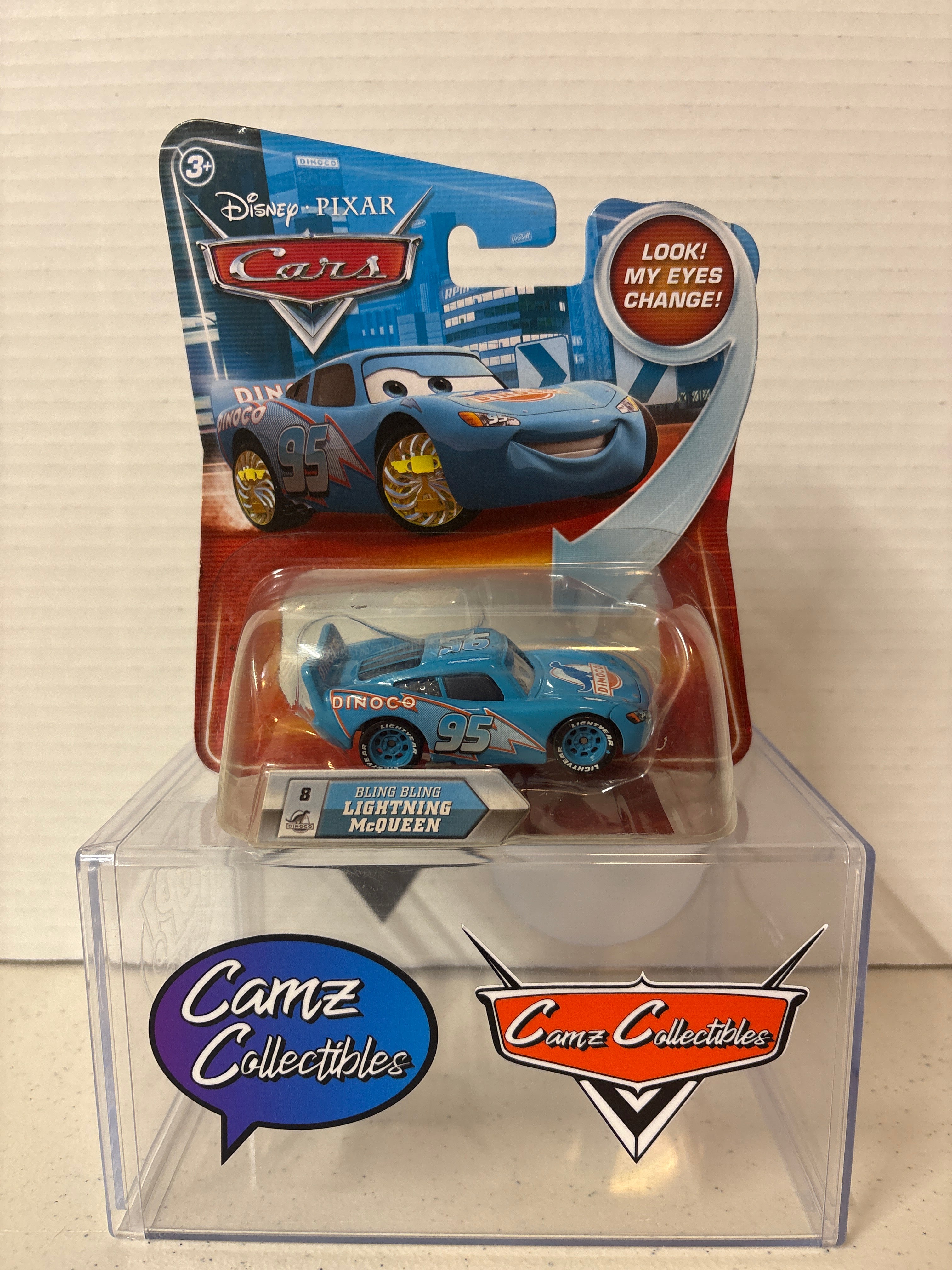 Disney Pixar Cars Lenticular Eyes Bling Bling Lightning McQueen