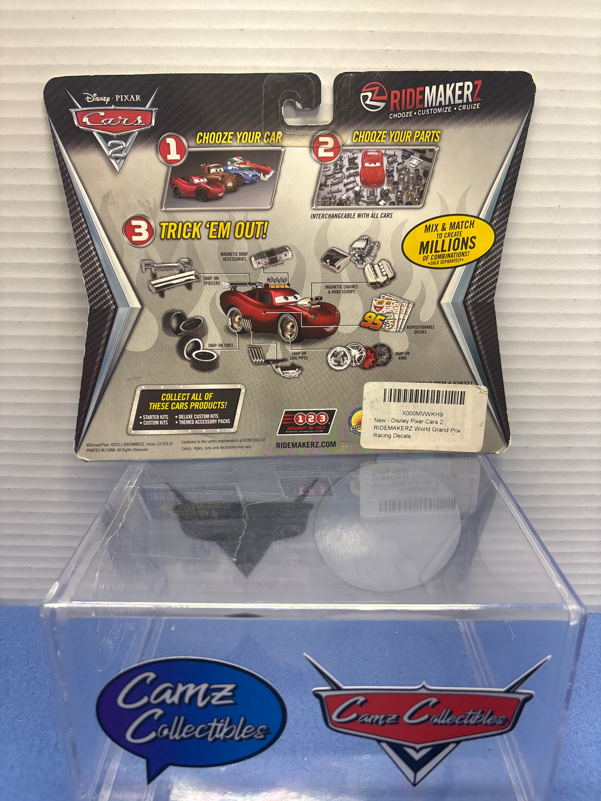 Disney Pixar Cars Ridemakerz World Grand Prix Stickers Toys R Us Exclusive