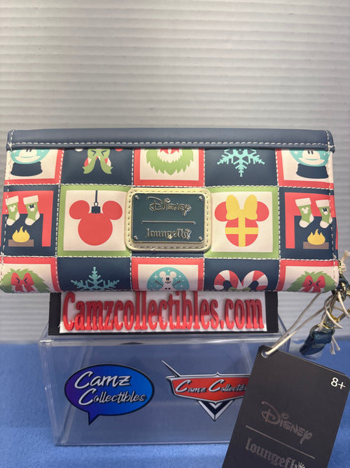 Disney Mickey & Minnie Holiday Flap Wallet Loungefly