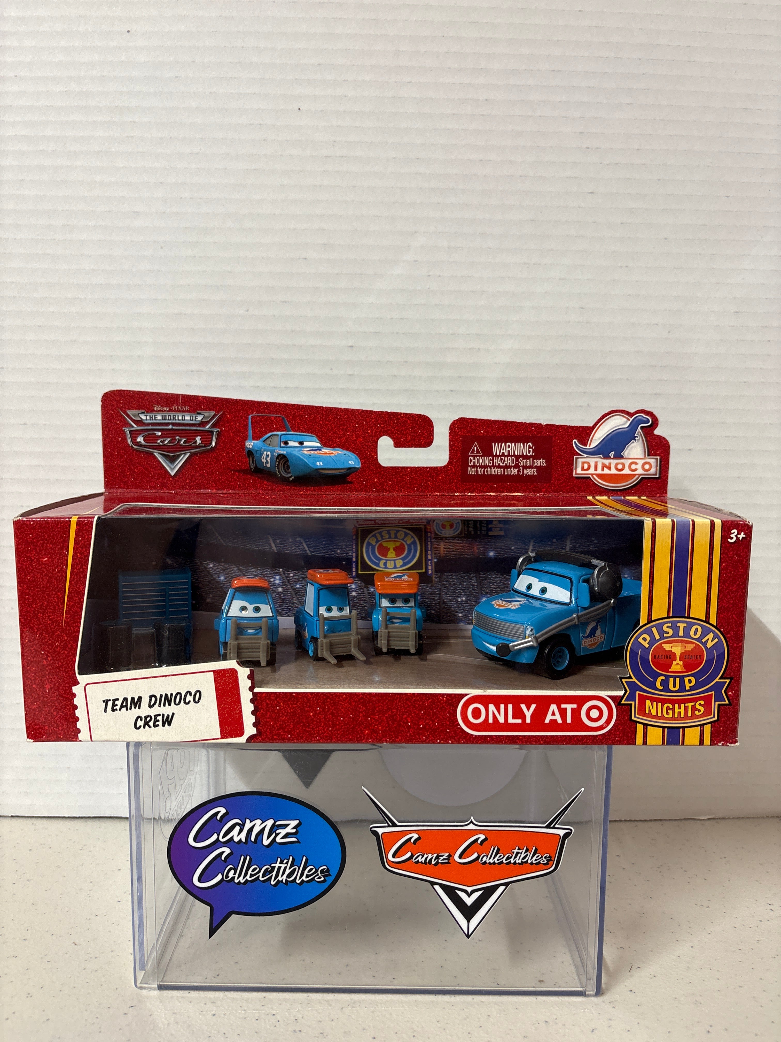Disney Pixar Cars Piston Cup Nights Team Dinoco Crew Crew Target Exclusive