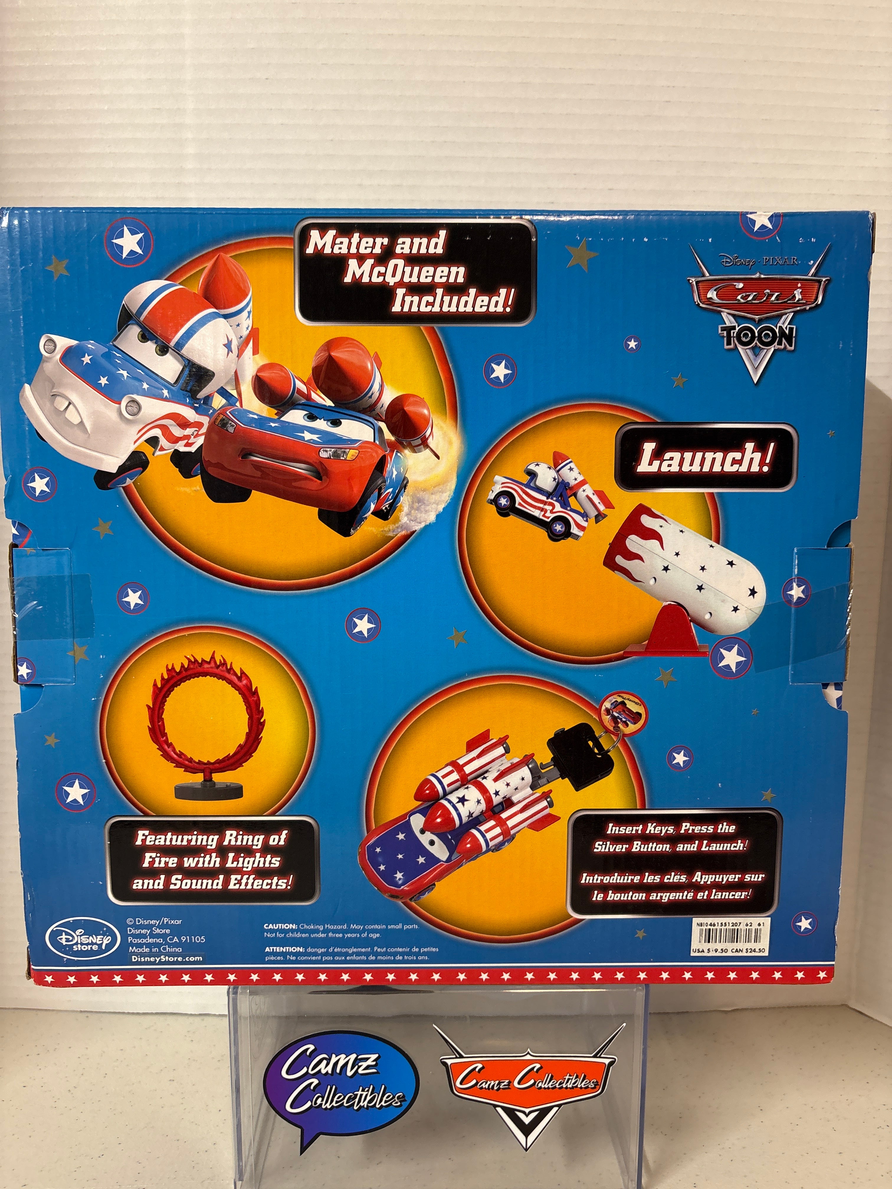 Disney Pixar Cars Disney Store Cars Toon Mater the Greater Stunt Playset