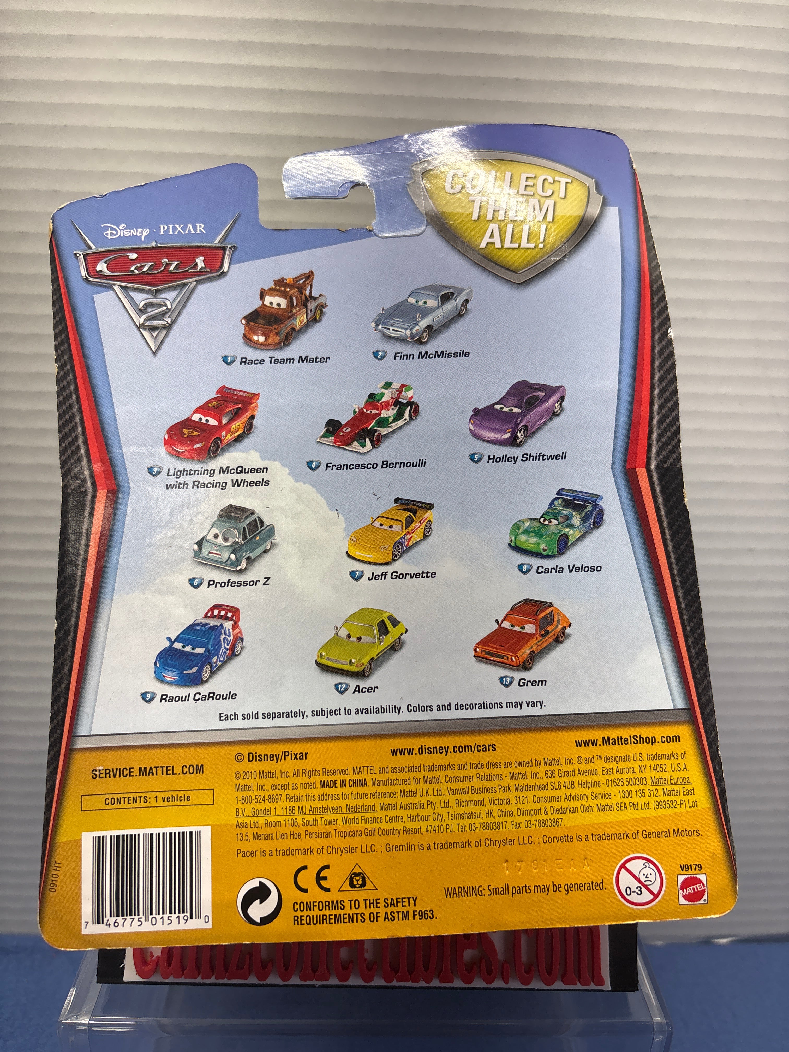 Disney Pixar Cars 2 Race Around the World Toys R Us Exclusive Nigel Gearsley with Metallic Finish
