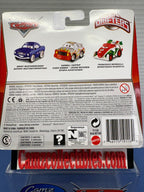 Disney Pixar Cars Micro Drifters 3 Pack Brent Mustangburger, Darrell Cartrip, Francesco Bernoulli
