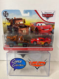 Disney Pixar Cars 2-pack Mater & Lightning McQueen w/Racing Wheels