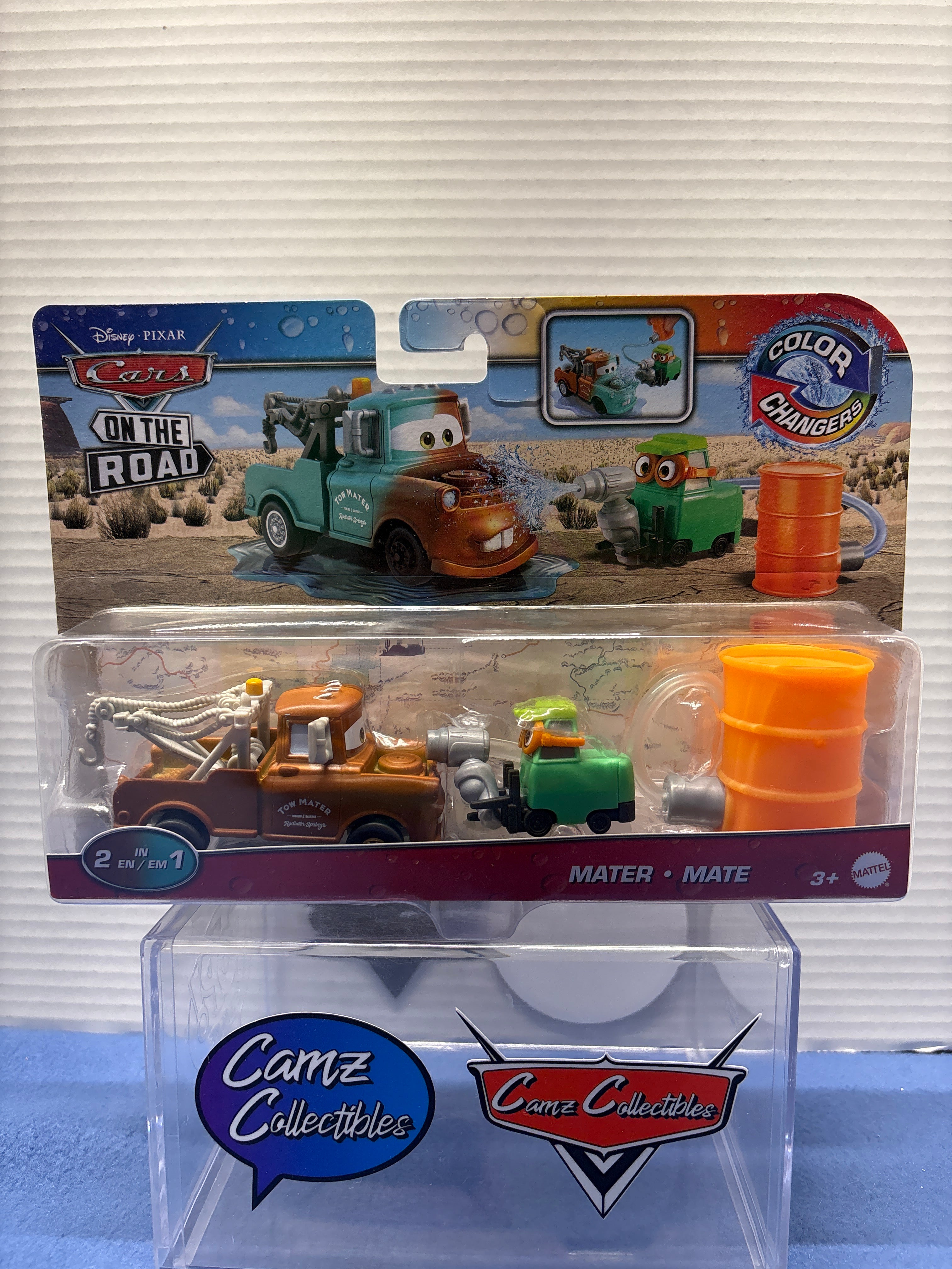 Disney Pixar Cars On the Road Color Changer Mater with water squirting pitty