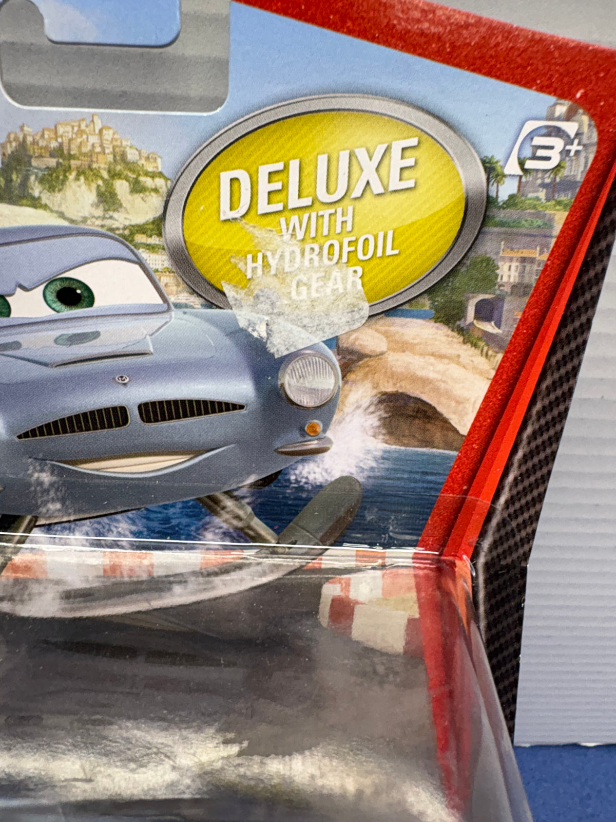 Disney Pixar Cars 2 Hydrofoil Finn (sticker residue on card)