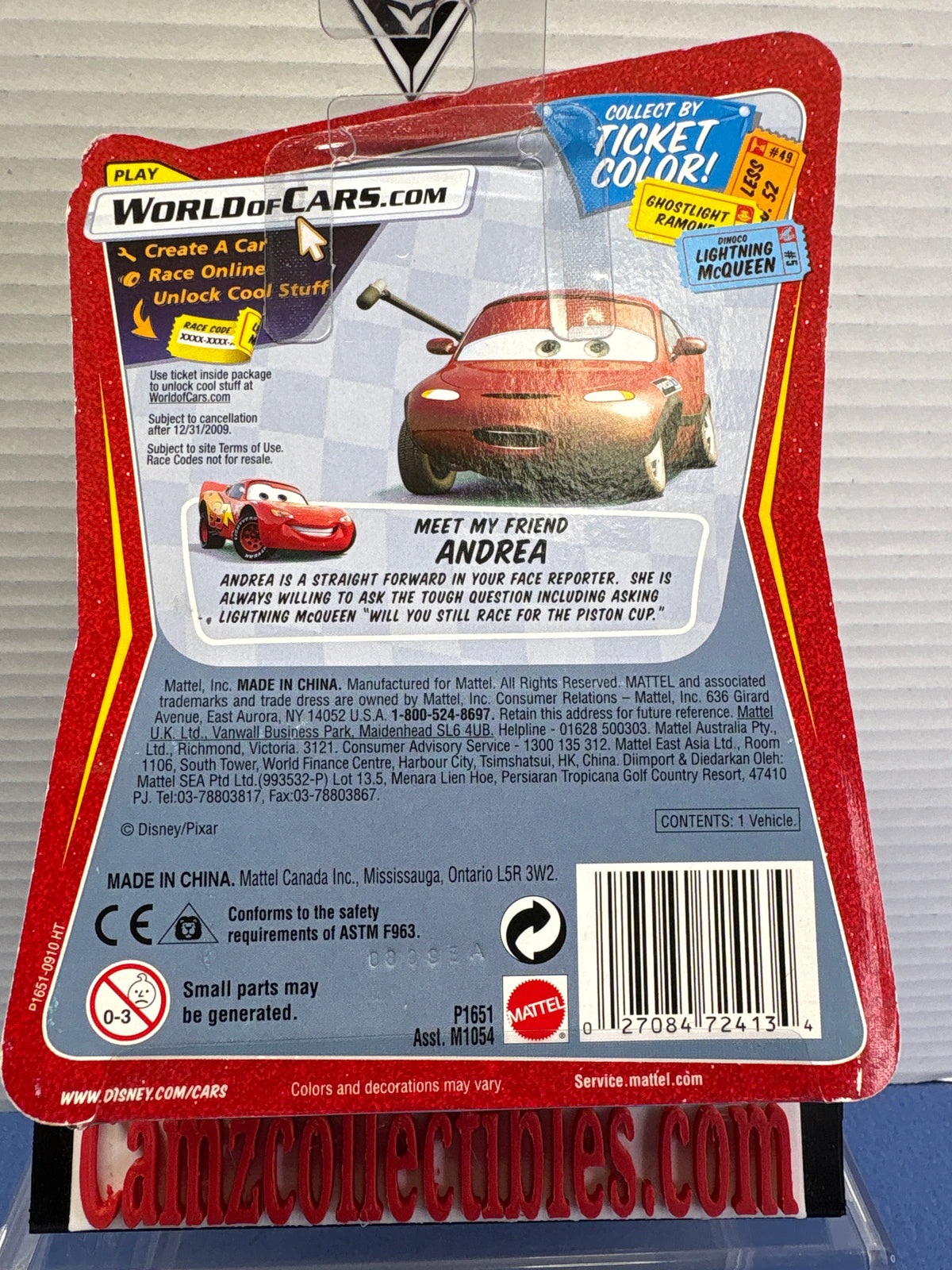 Disney Pixar World of Cars Race O Rama Todd