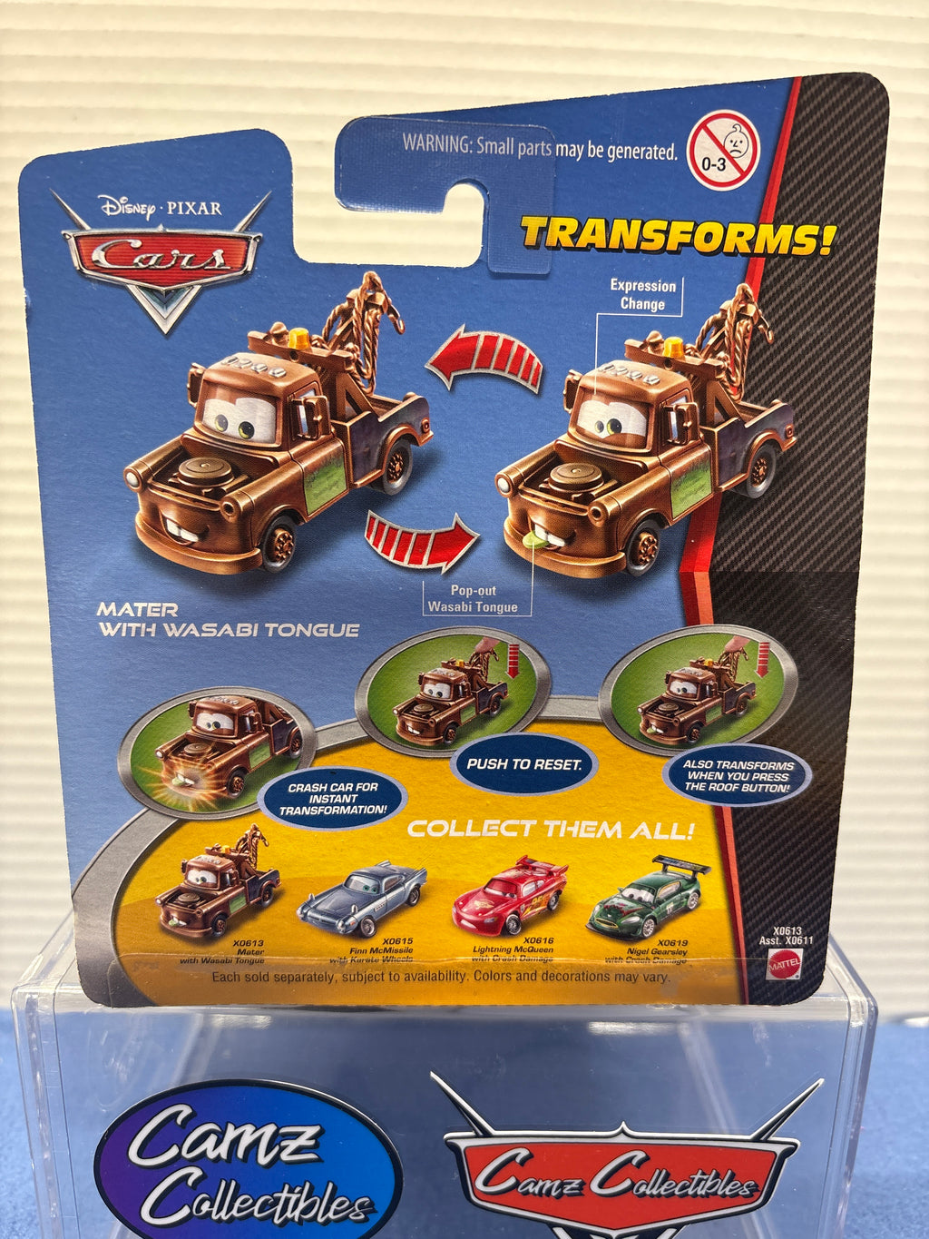 Disney Pixar Cars 2  Quick Changers Race Mater with Wasabi Tongue