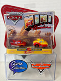 Disney Pixar Cars Mini Adventures Lightning McQueen's Team Flo & Sheriff