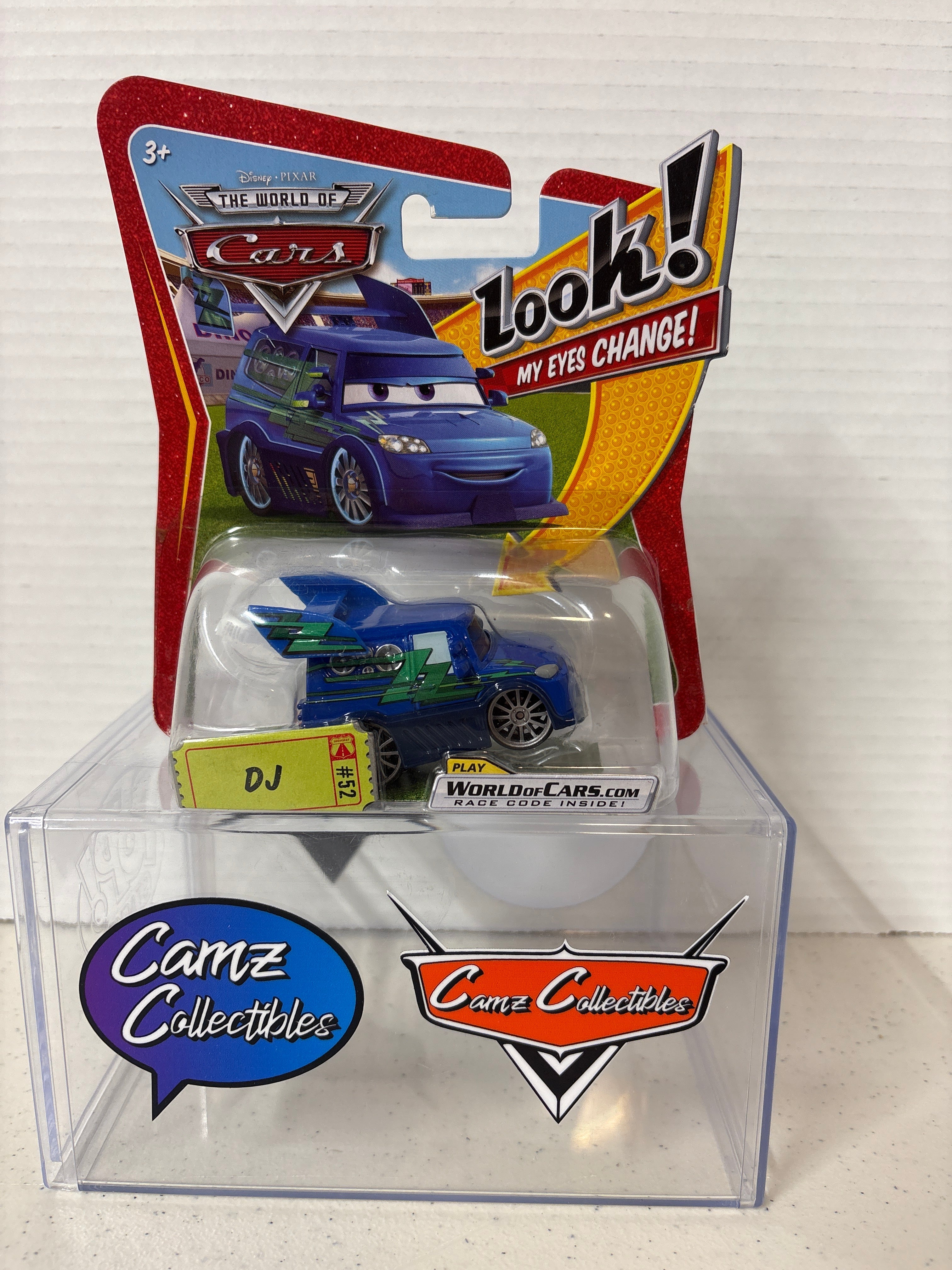 Disney Pixar Cars World of Cars Lenticular eyes DJ