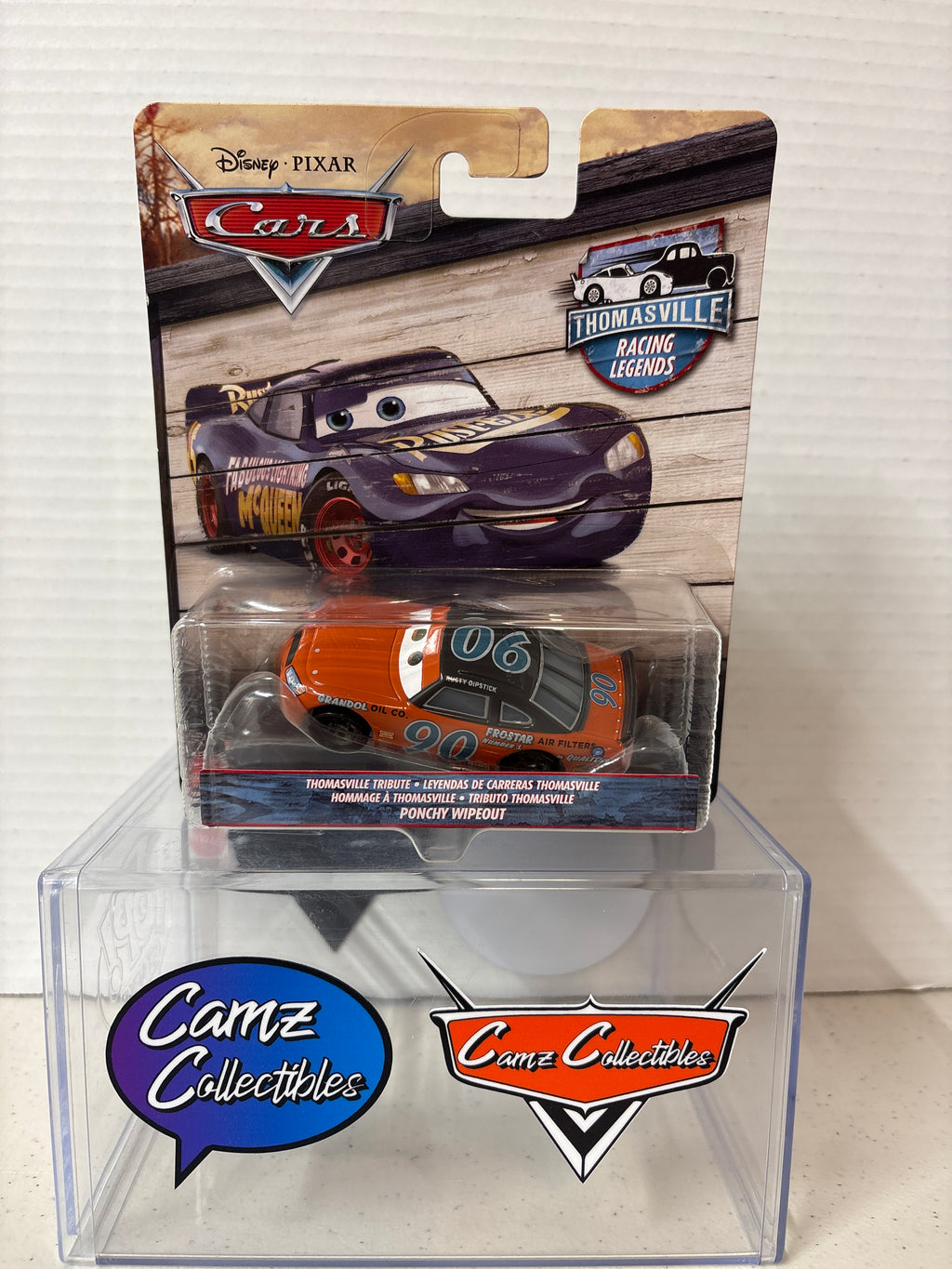 Disney Pixar Cars Thomasville Racing Legends Ponchy Wipeout