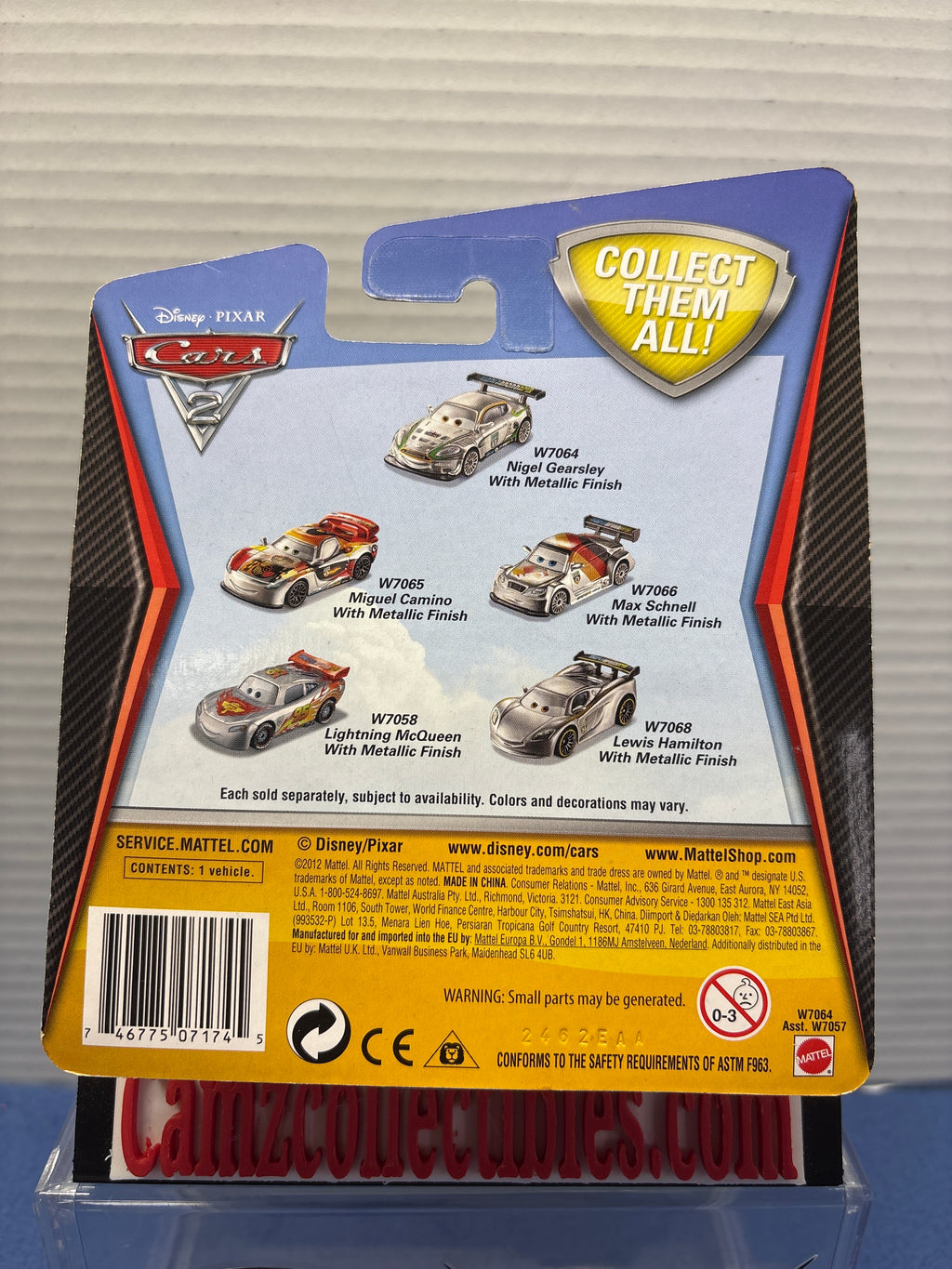 Disney Pixar Cars 2 Kmart Silver Series Nigel Gearsley with Metallic Finish
