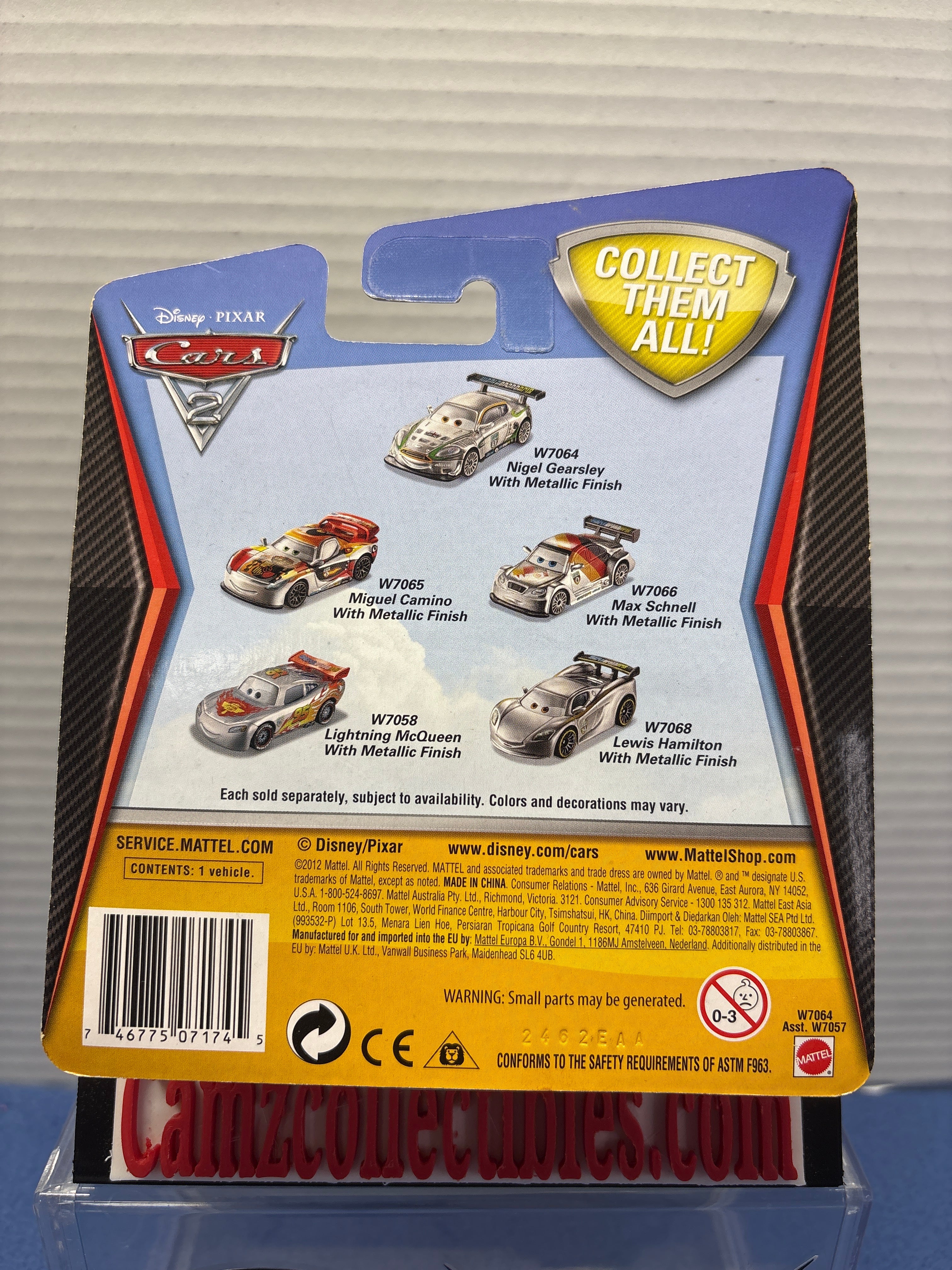 Disney Pixar Cars 2 Kmart Silver Series Nigel Gearsley with Metallic Finish