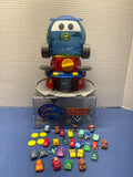 Disney Pixar Cars 2 Loose Globie Dispenser with squinkie coins and 24 squinkies