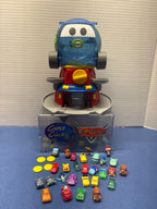 Disney Pixar Cars 2 Loose Globie Dispenser with squinkie coins and 24 squinkies