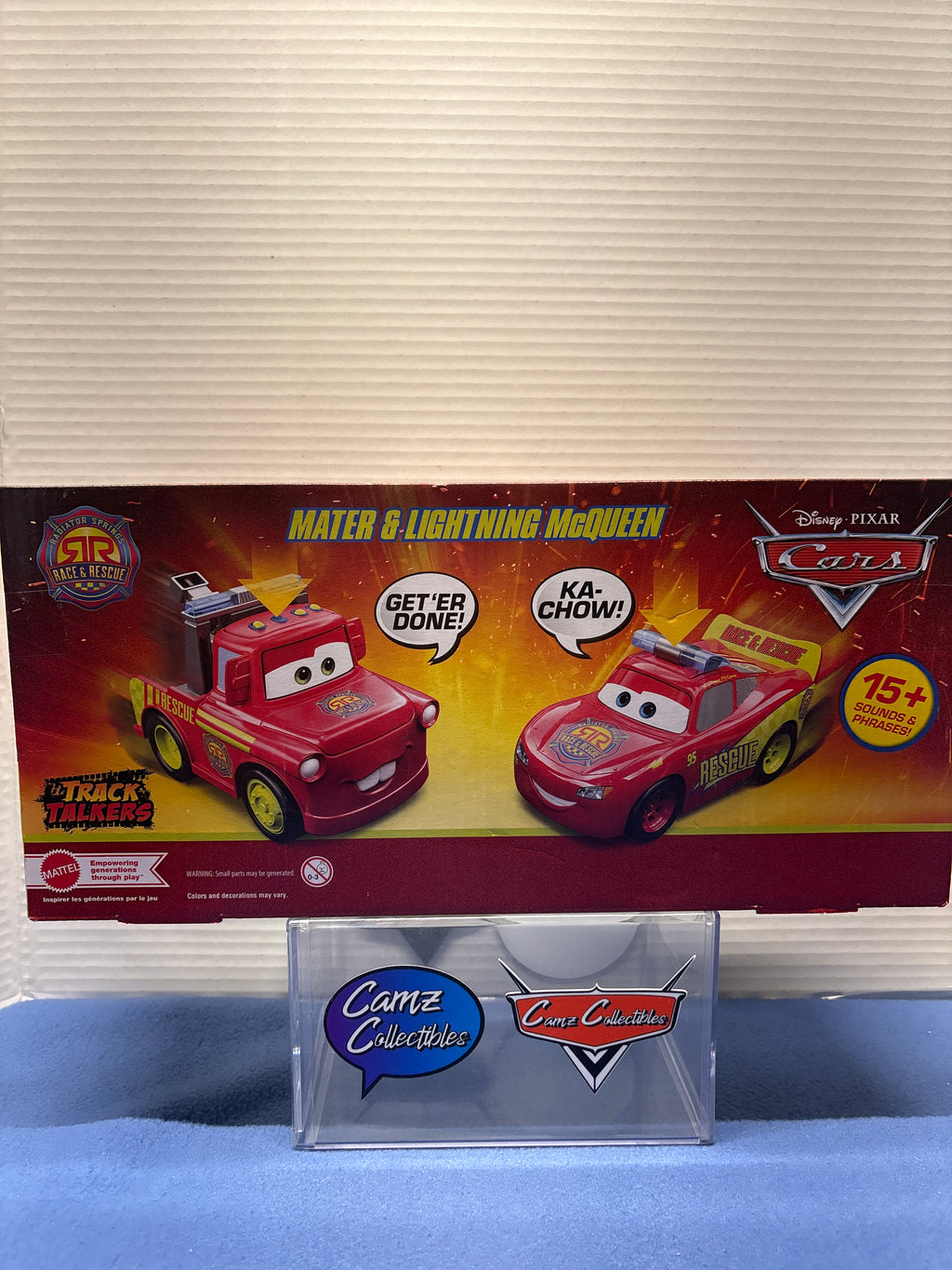 Disney Pixar Cars Race & Rescue Track Talkers Mater and Lightning McQueen