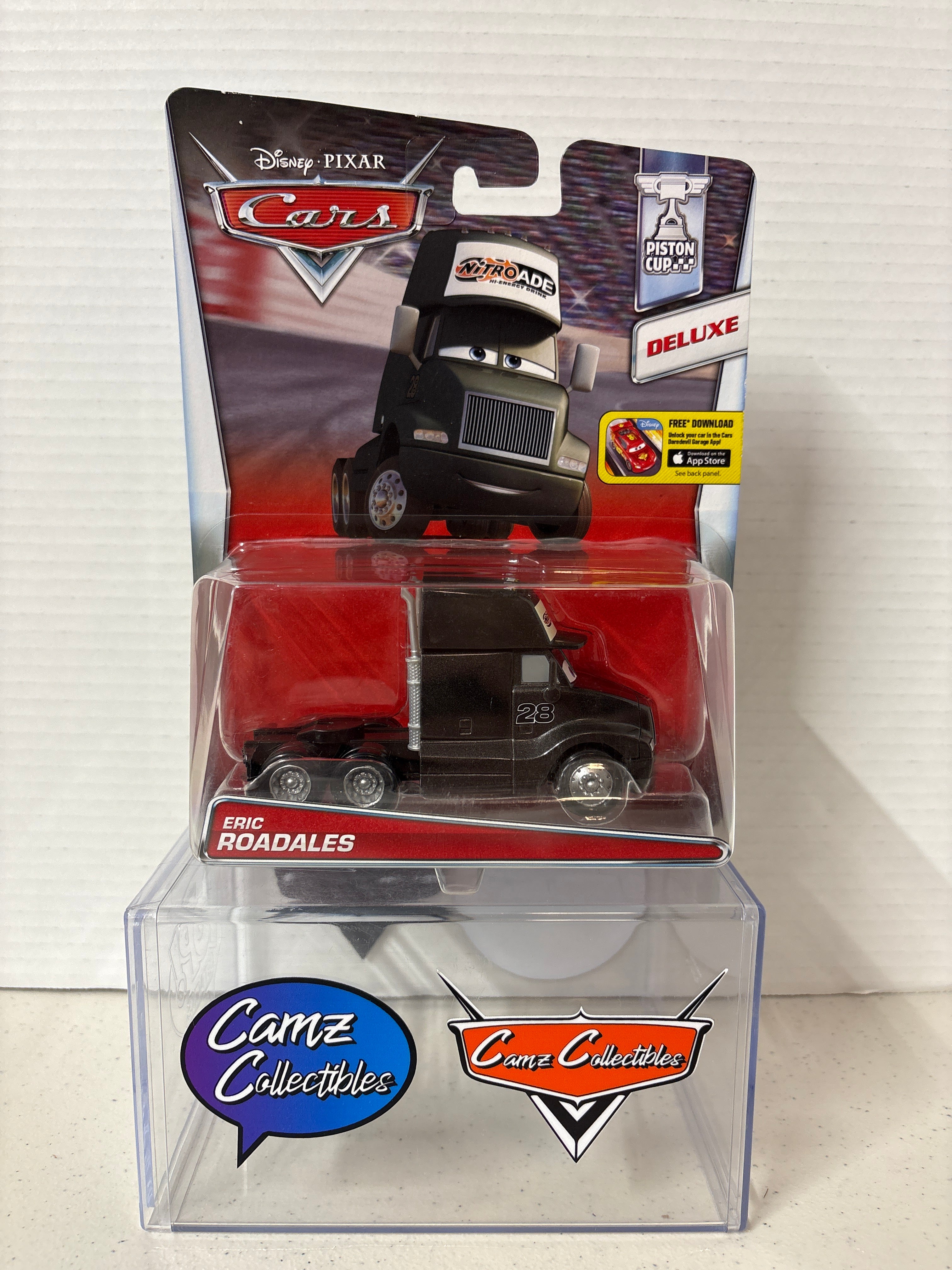 Disney Pixar Cars Deluxe Eric Roadales Piston Cup