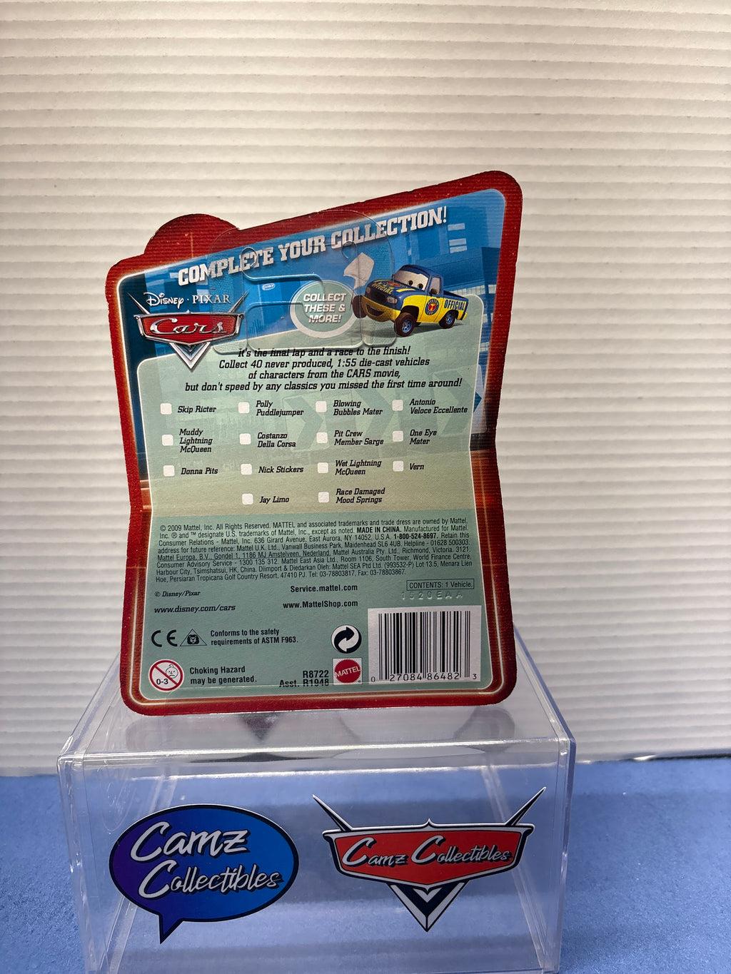 Disney Pixar Cars Final Lap Collection Marty Brakedust
