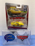 Disney Pixar Cars Charlie Checker on Piston Cup card