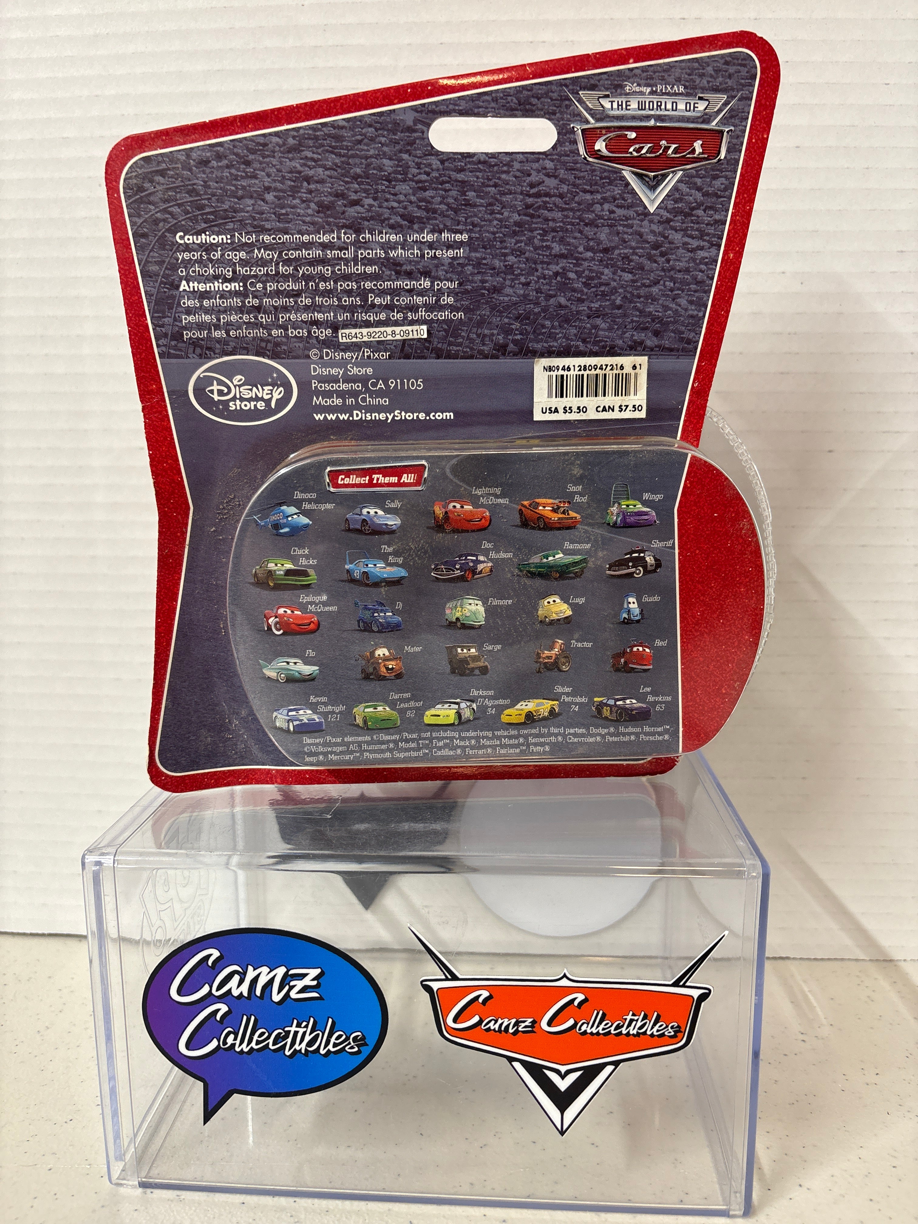 Disney Pixar Cars World of Cars Disney Store Slider Petrolski #74 Sidewall Shine