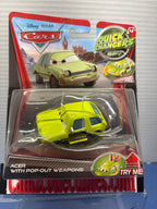 Disney Pixar Cars 2 Quick Changers Spy Acer with Pop-Out Weapons