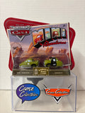 Disney Pixar Cars World of Cars Mini Adventures Sarge's Boot Camp Doc Hudson & Sheriff