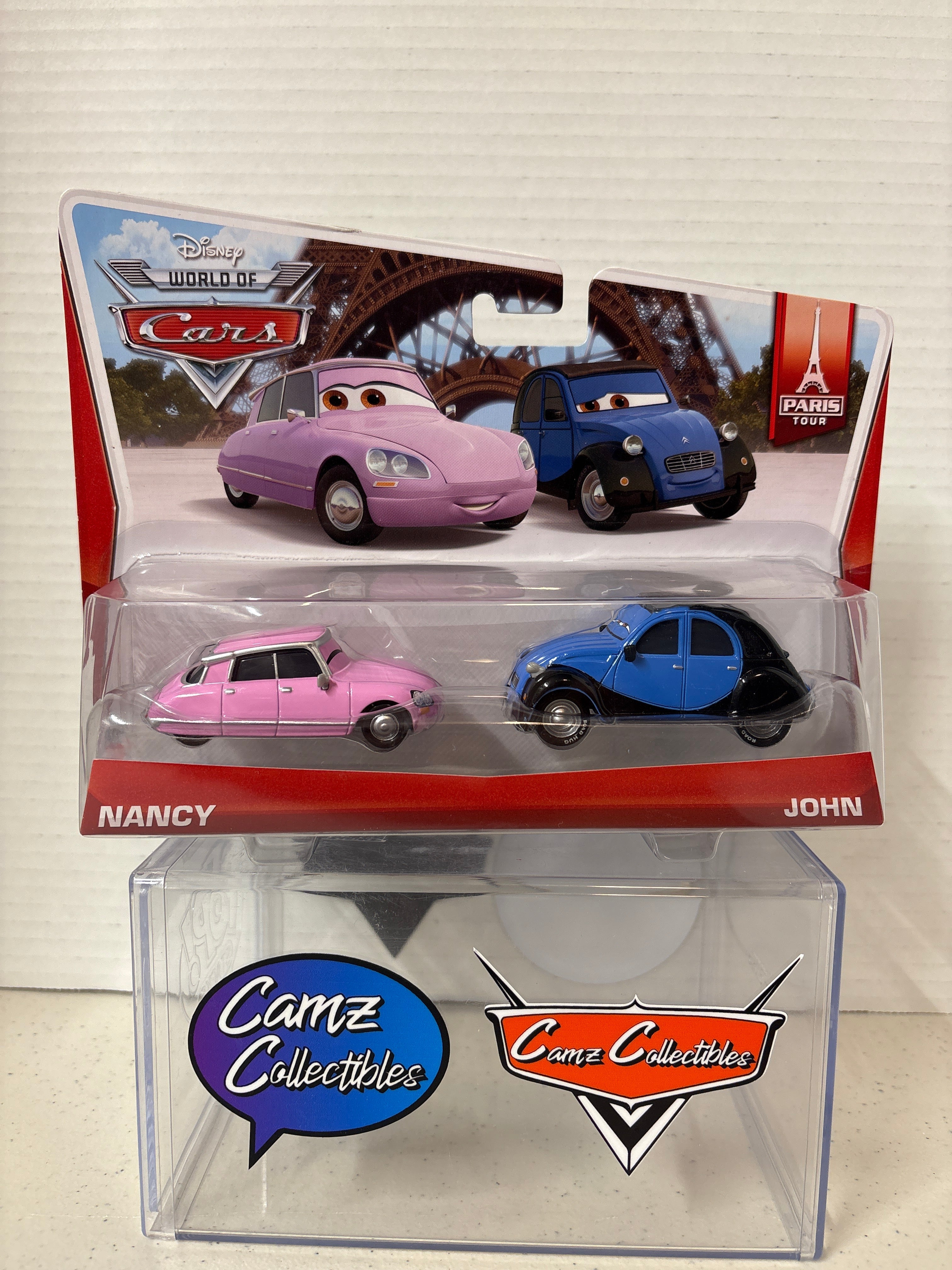 Disney Pixar Cars 2-pack Paris Tour Nancy & John