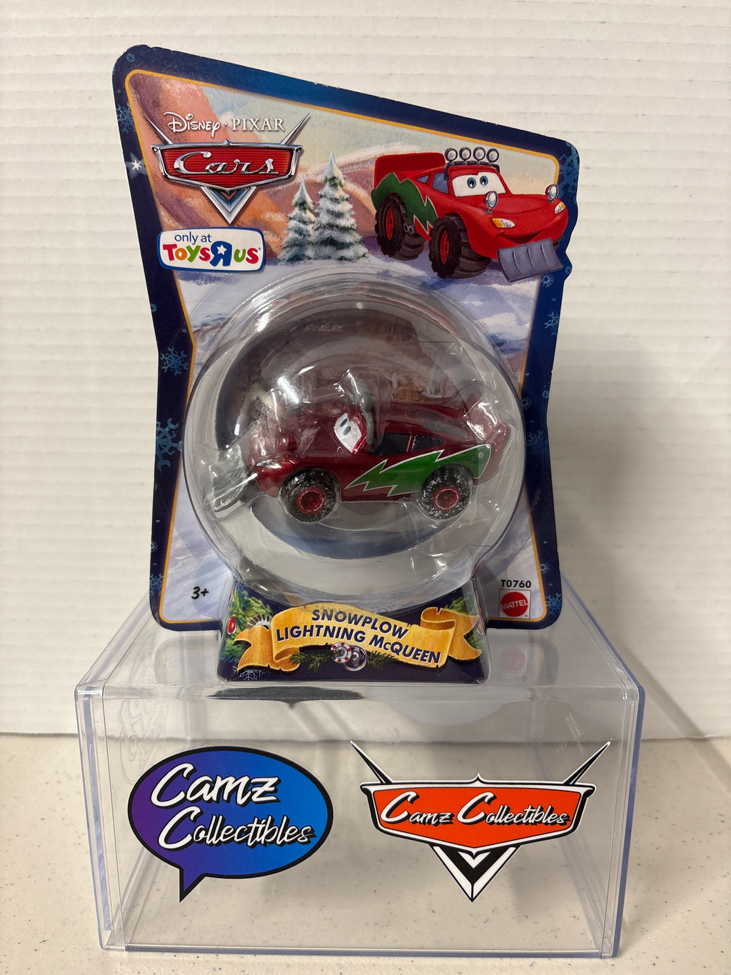 Disney Pixar Cars Christmas Snowplow Lightning McQueen (Toys R'Us exclusive-2010)