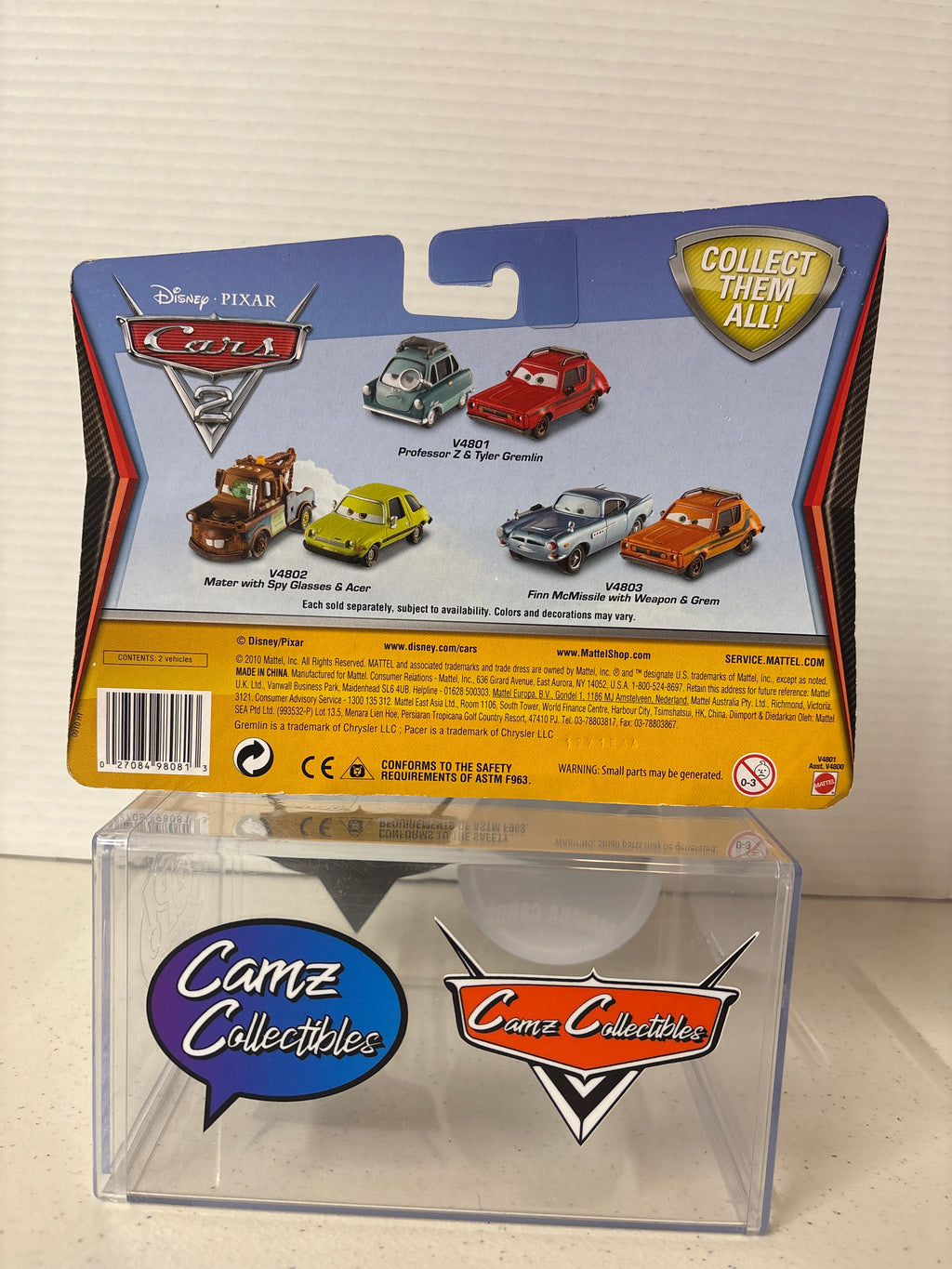 Disney Pixar Cars 2 two-pack Professor Z and Tyler Gremlin Exlcusive to Walmart