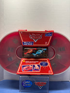 Disney Pixar Cars Supercharged Rare Race Case and Track with Lightning McQueen and King