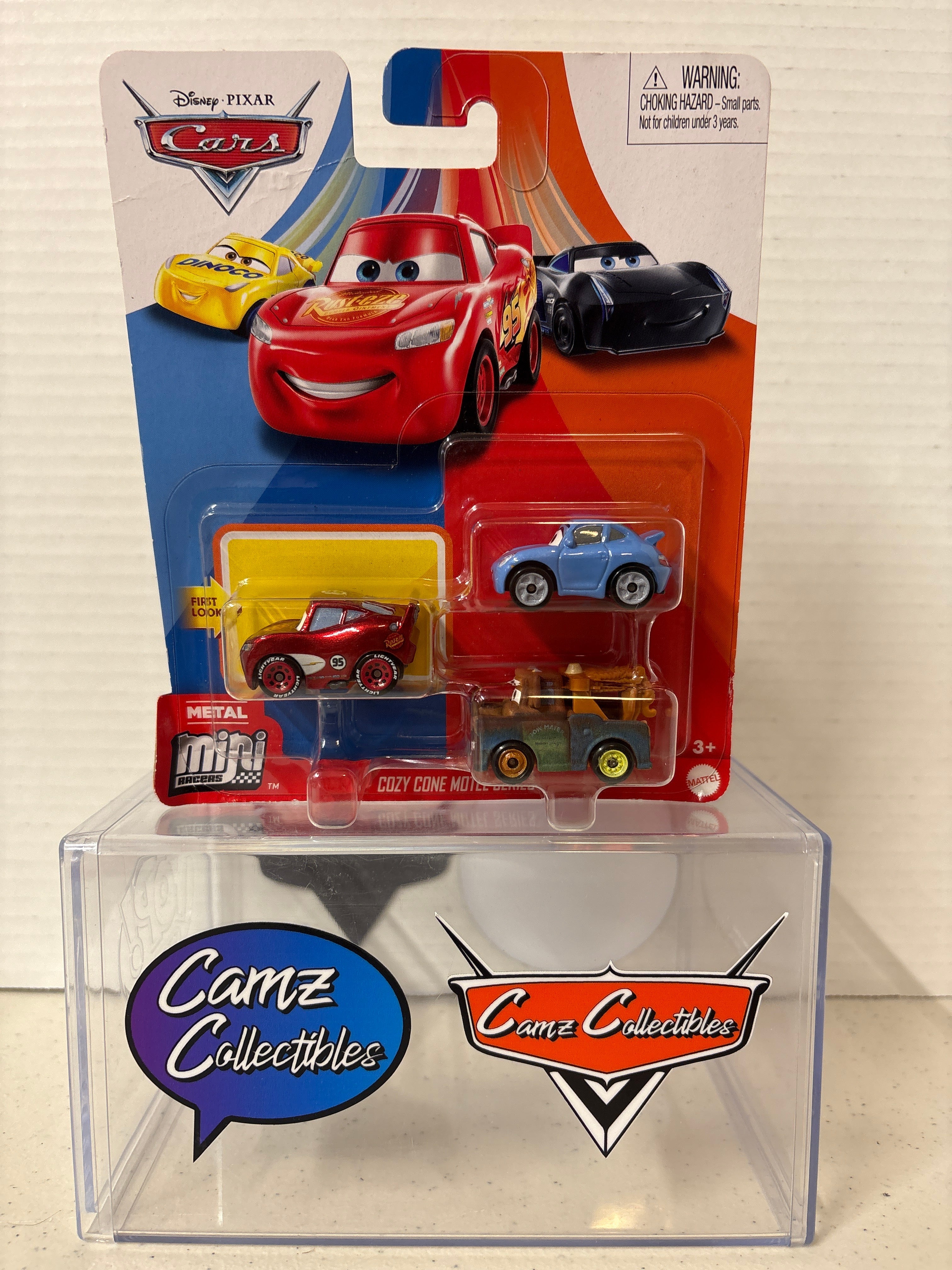 Disney Pixar Cars Mini Racers - Radiator Springs Lightning McQueen, Mater & Sally