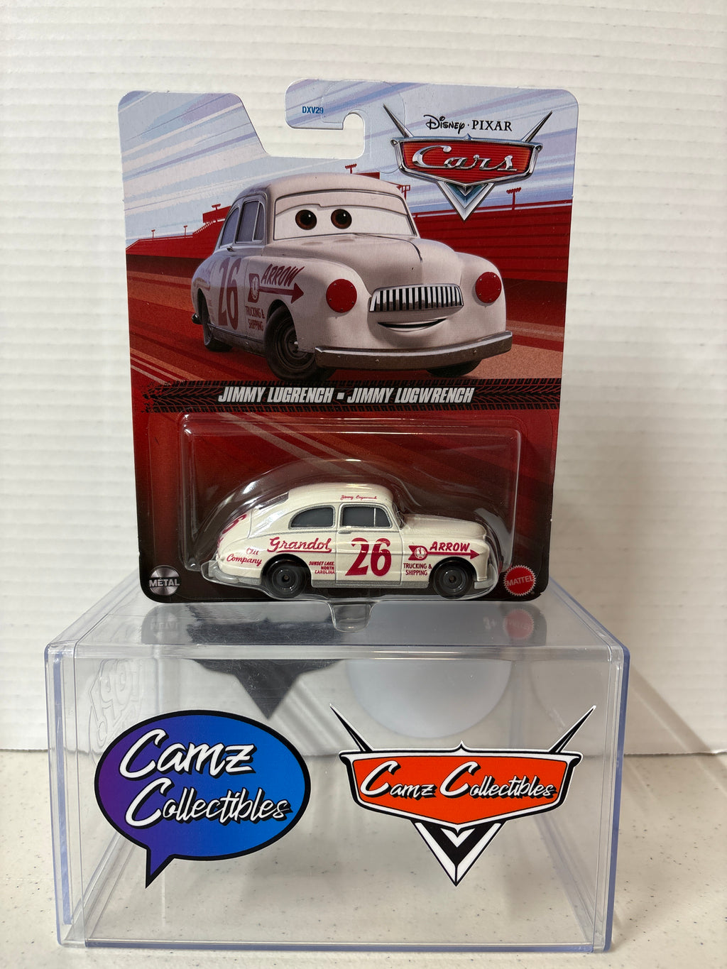 Disney Pixar Cars Jimmy Lugwrench 2026 release on 2021 metal card case 95FE