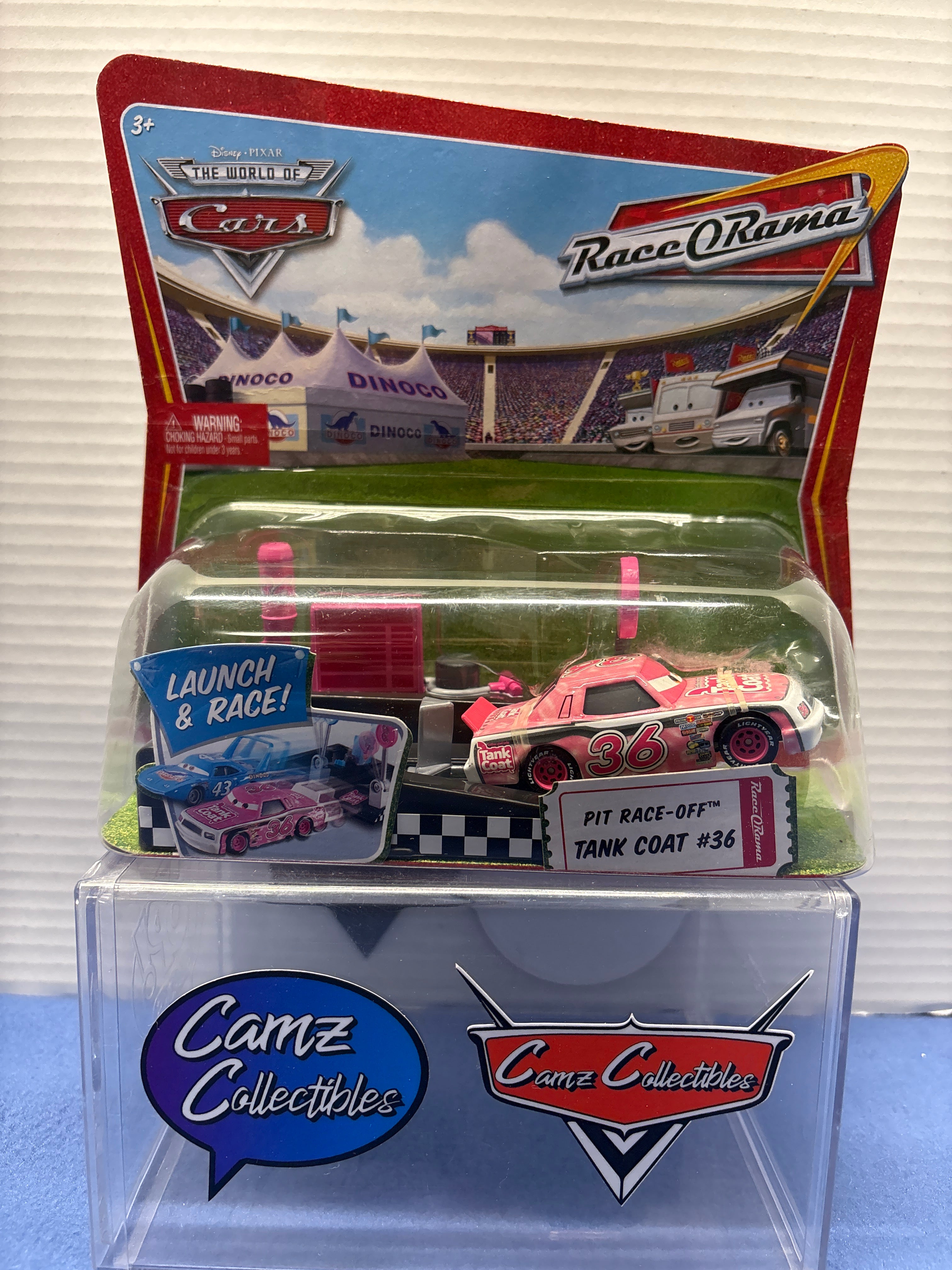 Disney Pixar Cars World of Cars Race o Rama Launch & Race Tank Coat #36