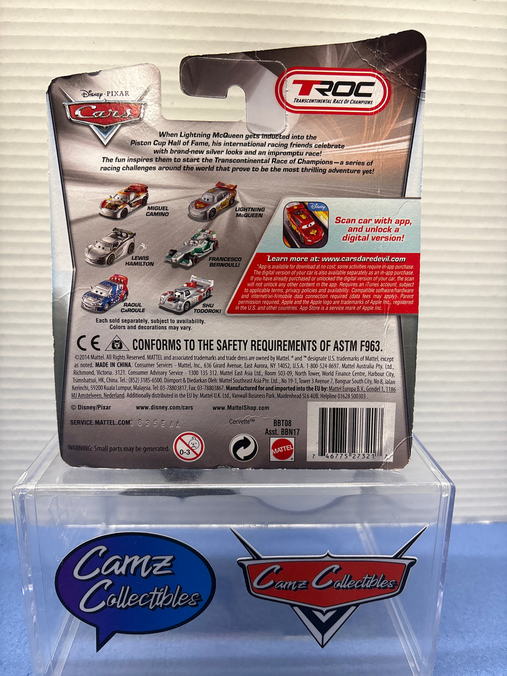 Disney Pixar Cars Silver Series Jeff Gorvette 2014 TROC