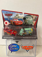 Disney Pixar Cars 2 two-pack Lightning McQueen with Racing Wheels and Fillmore with Headset Kmart Exclusive