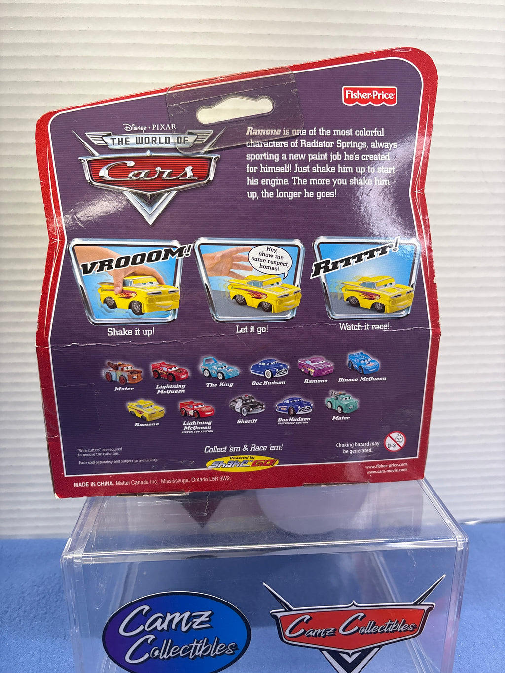 Disney Pixar Cars World of Cars Shake n' Go Yellow Ramone