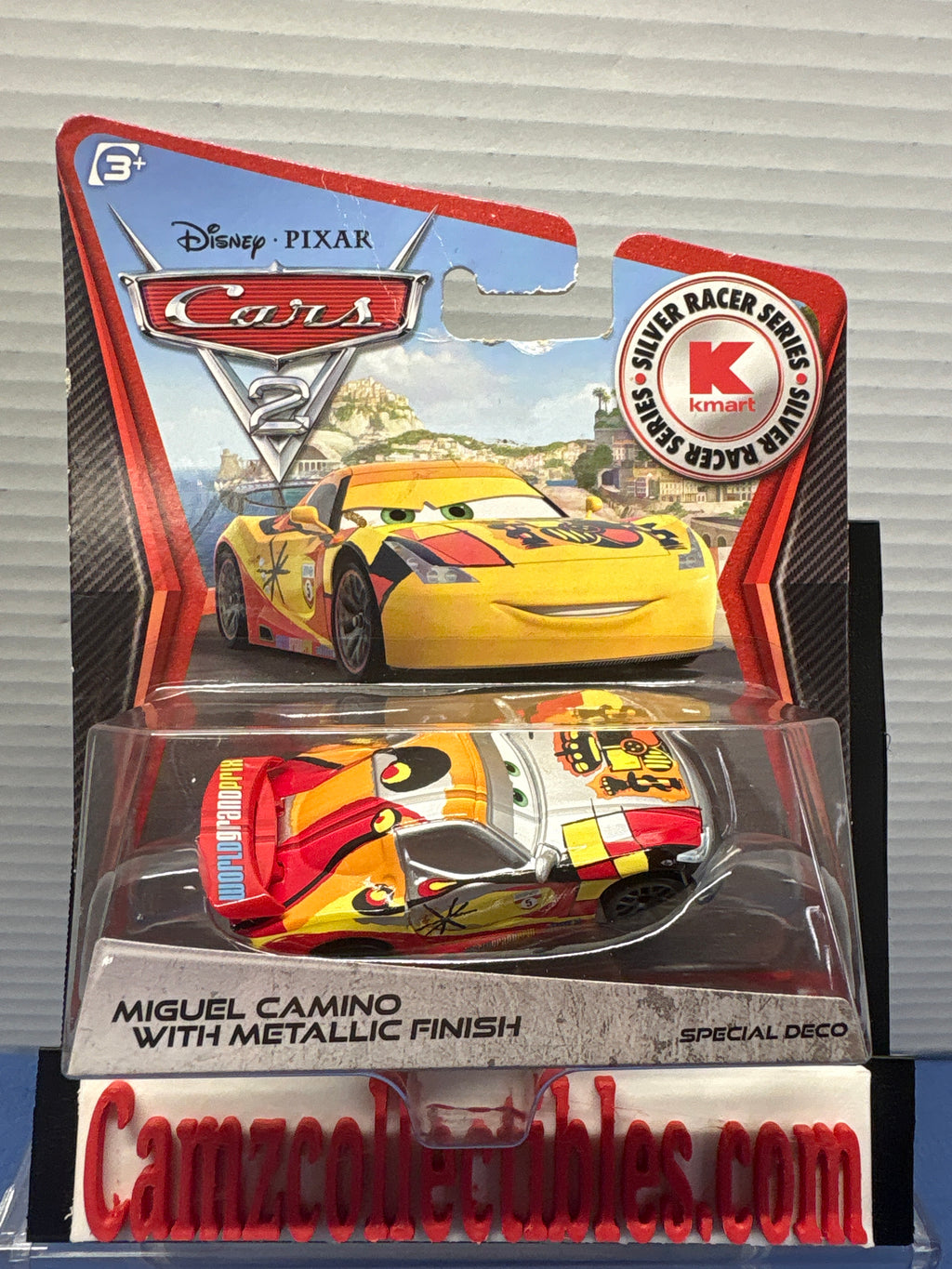 Disney Pixar Cars 2 Kmart Silver Series Miguel Camino with Metallic Finish