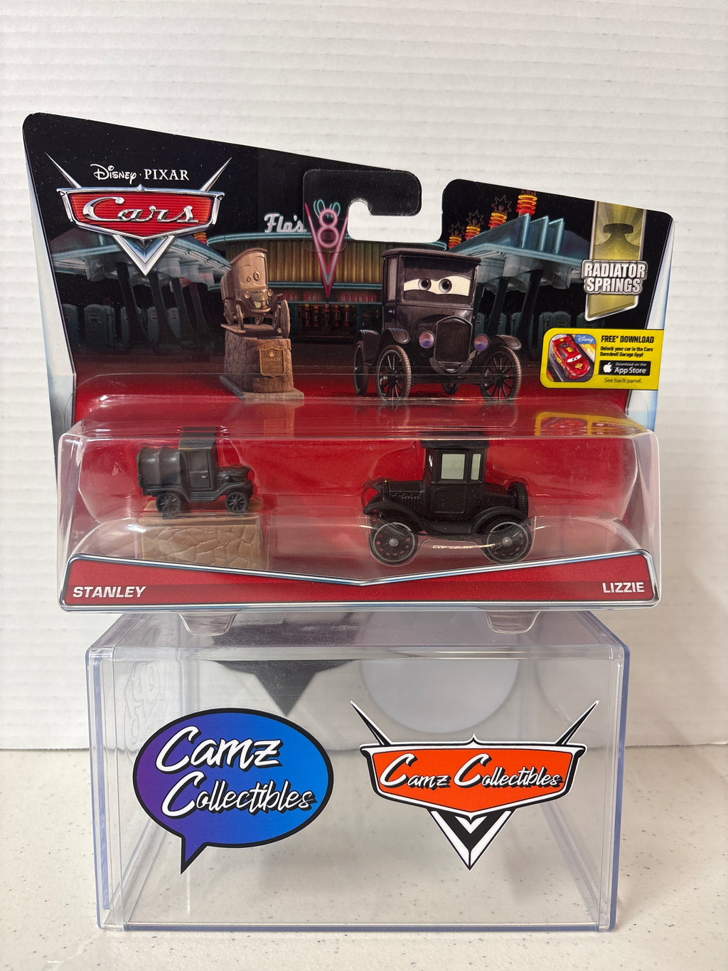 Disney Pixar Cars Stanley & Lizzie Radiator Springs series two pack