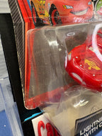 Disney Pixar Cars Quick Changers Lightning McQueen with crash damage (card condition)
