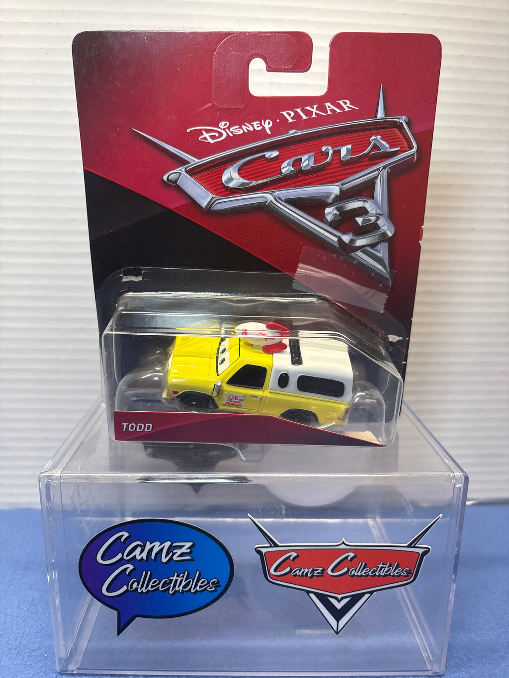 Disney Pixar Cars 3 Todd - blister off card and taped