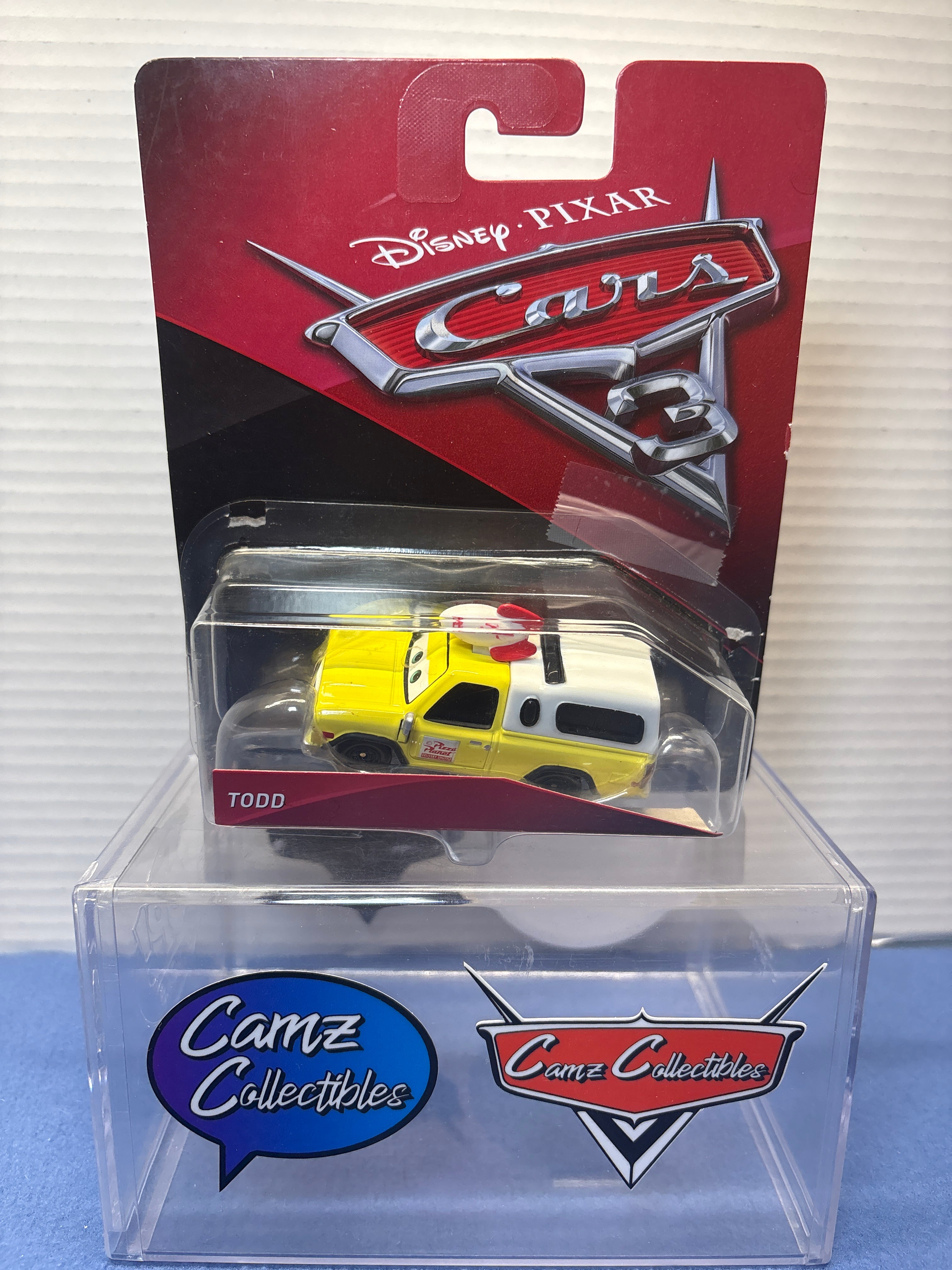 Disney Pixar Cars 3 Todd - blister off card and taped