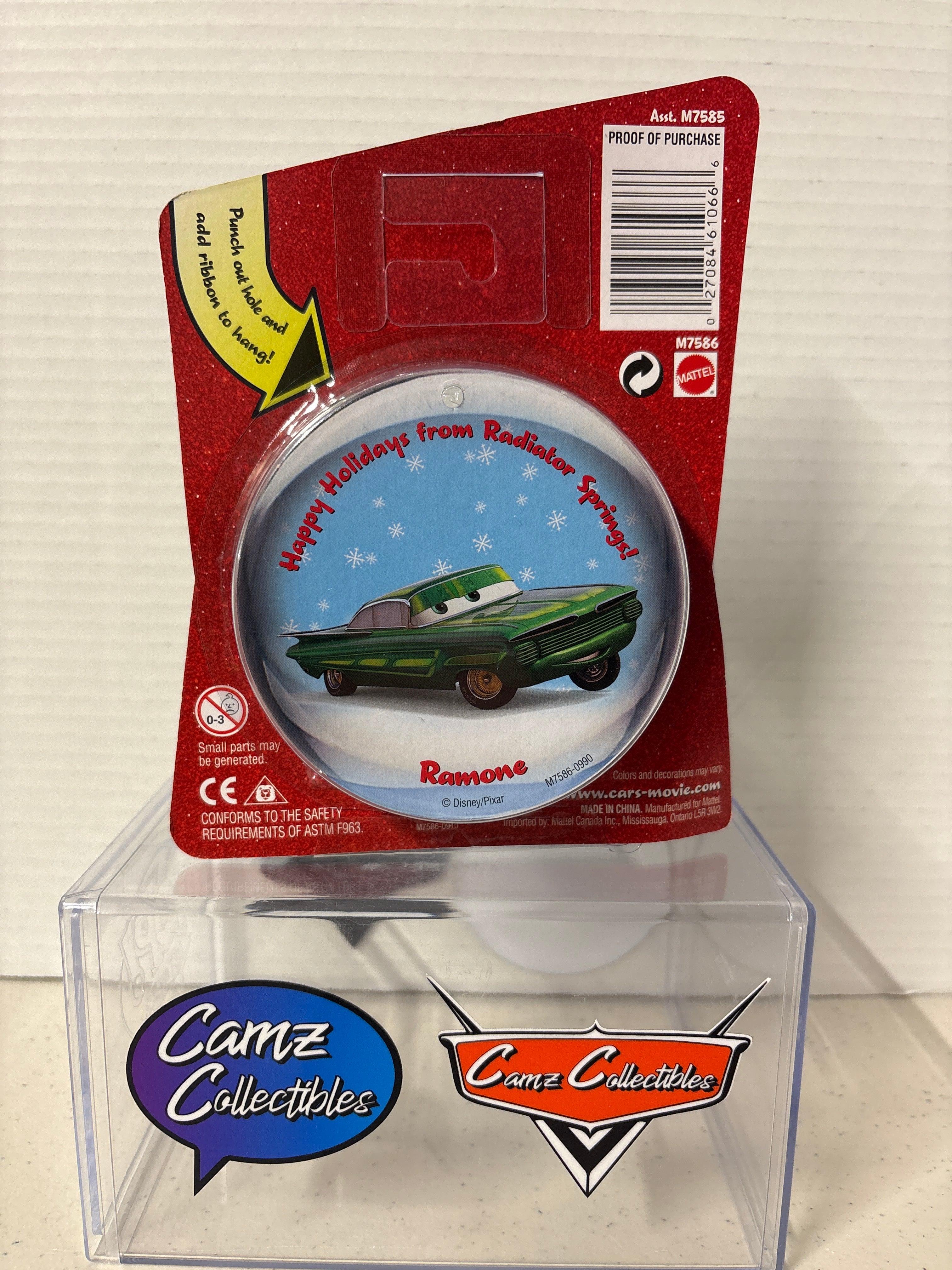 Disney Pixar Cars Christmas Snowglobe Supercharged Ramone