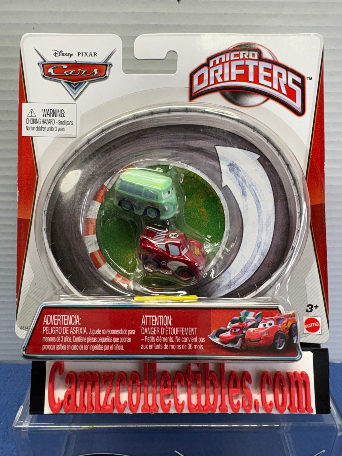 Disney Pixar Cars Micro Drifters 3 Pack Race Team Fillmore, Ramone, Radiator Springs McQueen