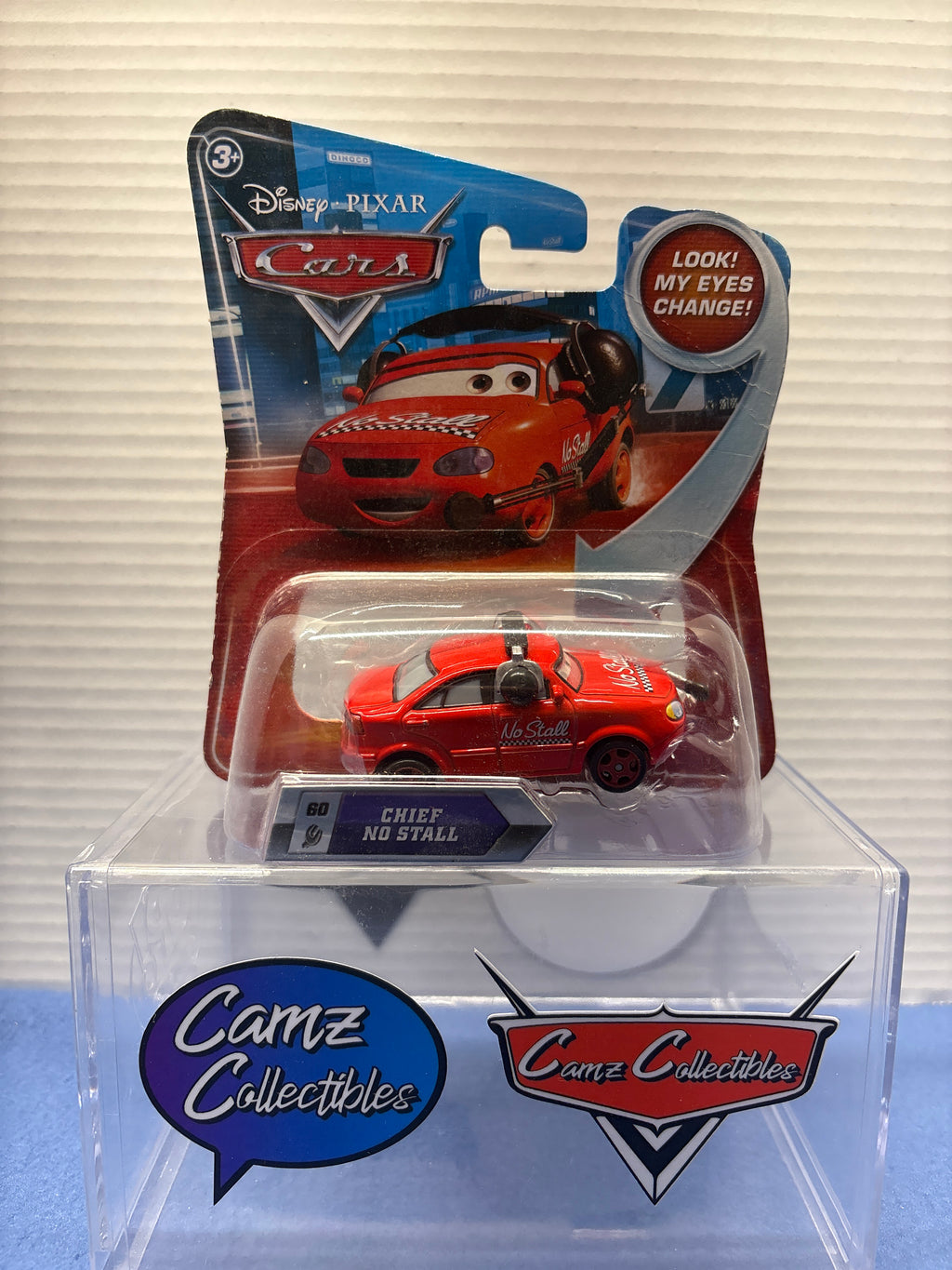 Disney Pixar Cars Chief No Stall Lenticular Eyes